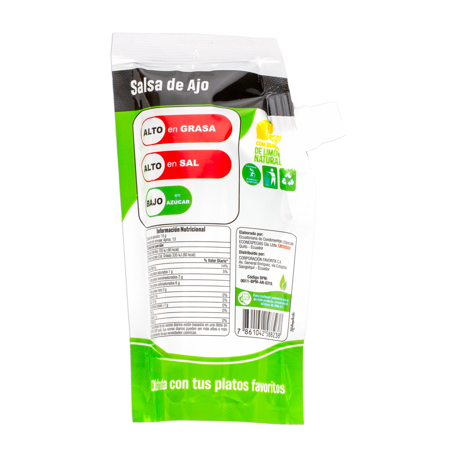Salsa De Ajo Doypack EL ARTESANAL Doypack 200 G