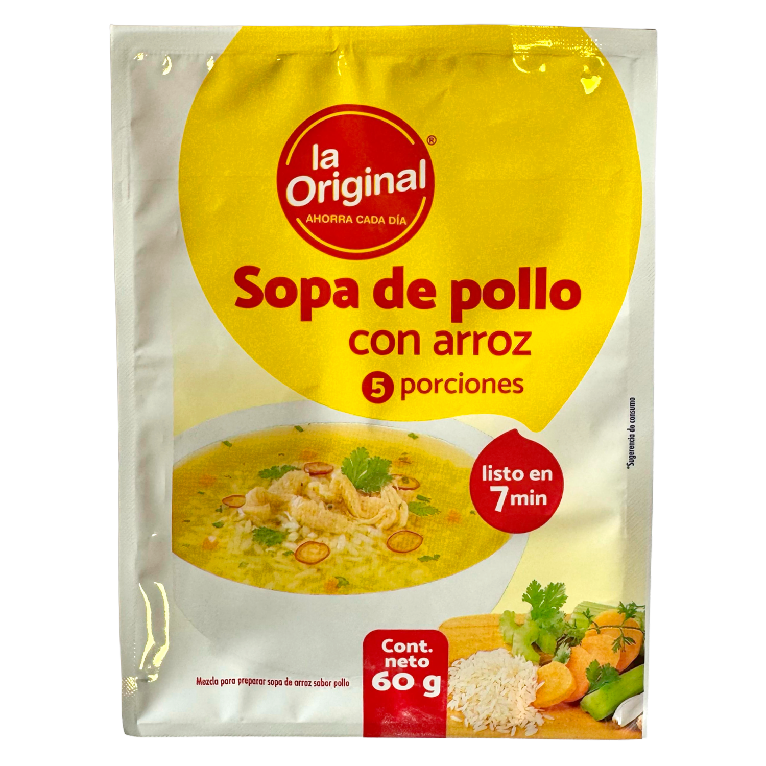 Sopa Instantánea De Arroz Con Pollo LA ORIGINAL 60 G