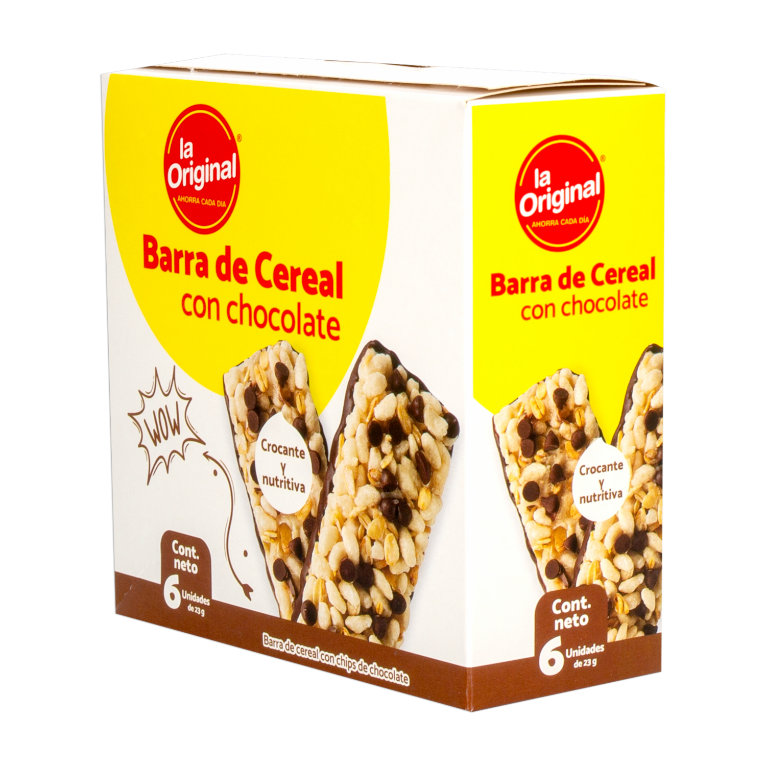 Barra De Cereal Sabor A Chocolate LA ORIGINAL 138 G