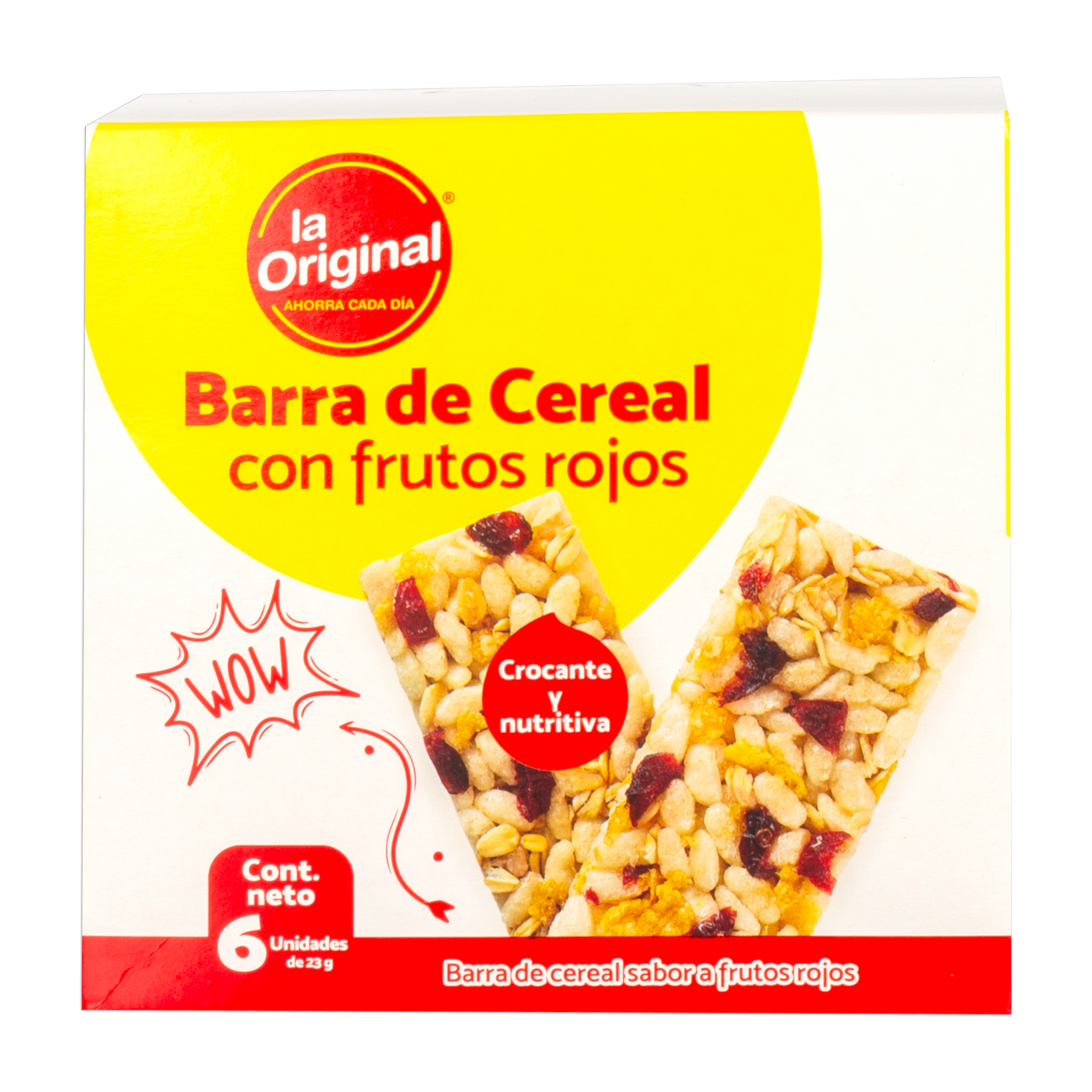 Barra De Cereal Sabor A Frutos Rojos LA ORIGINAL 138 G