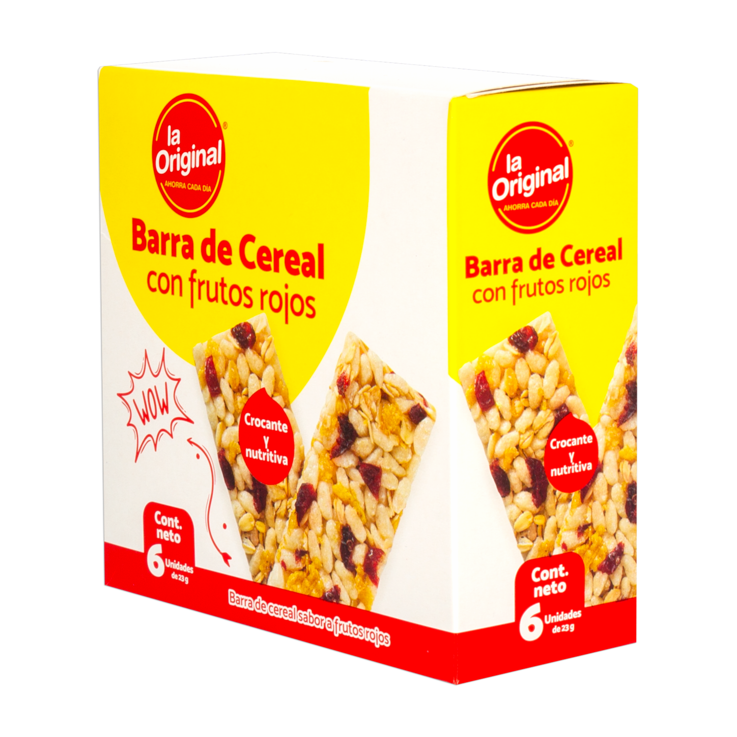 Barra De Cereal Sabor A Frutos Rojos LA ORIGINAL 138 G