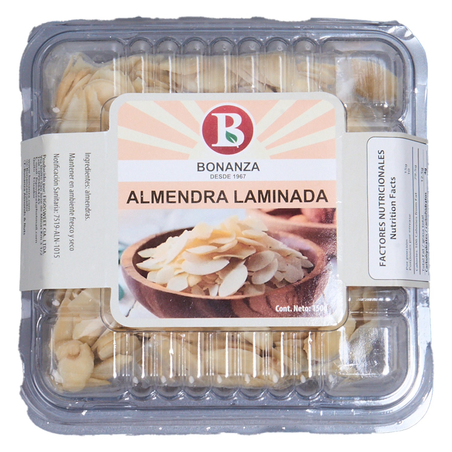 Almendras Laminadas BONANZA 150 g