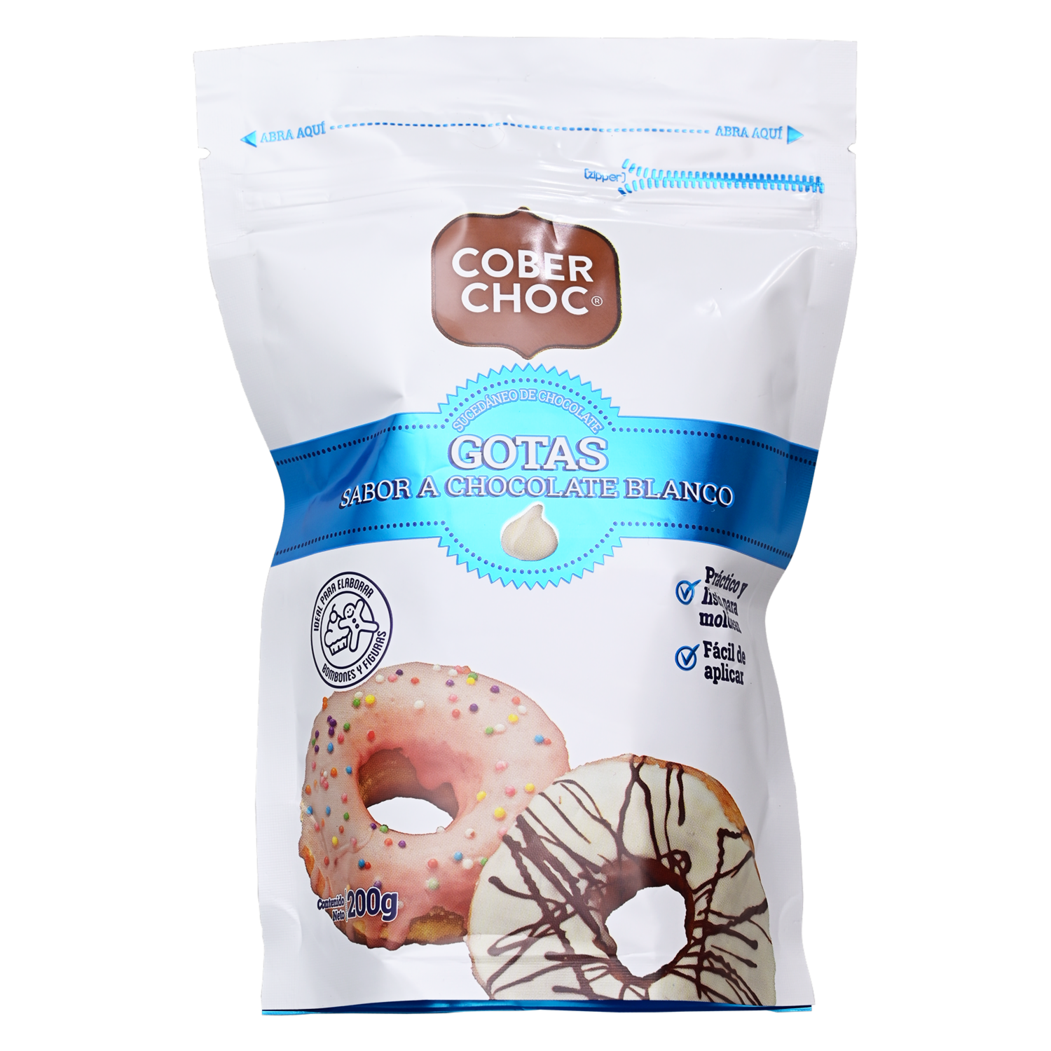 Gotitas De Chocolate Blanco COBERCHOC 200 G