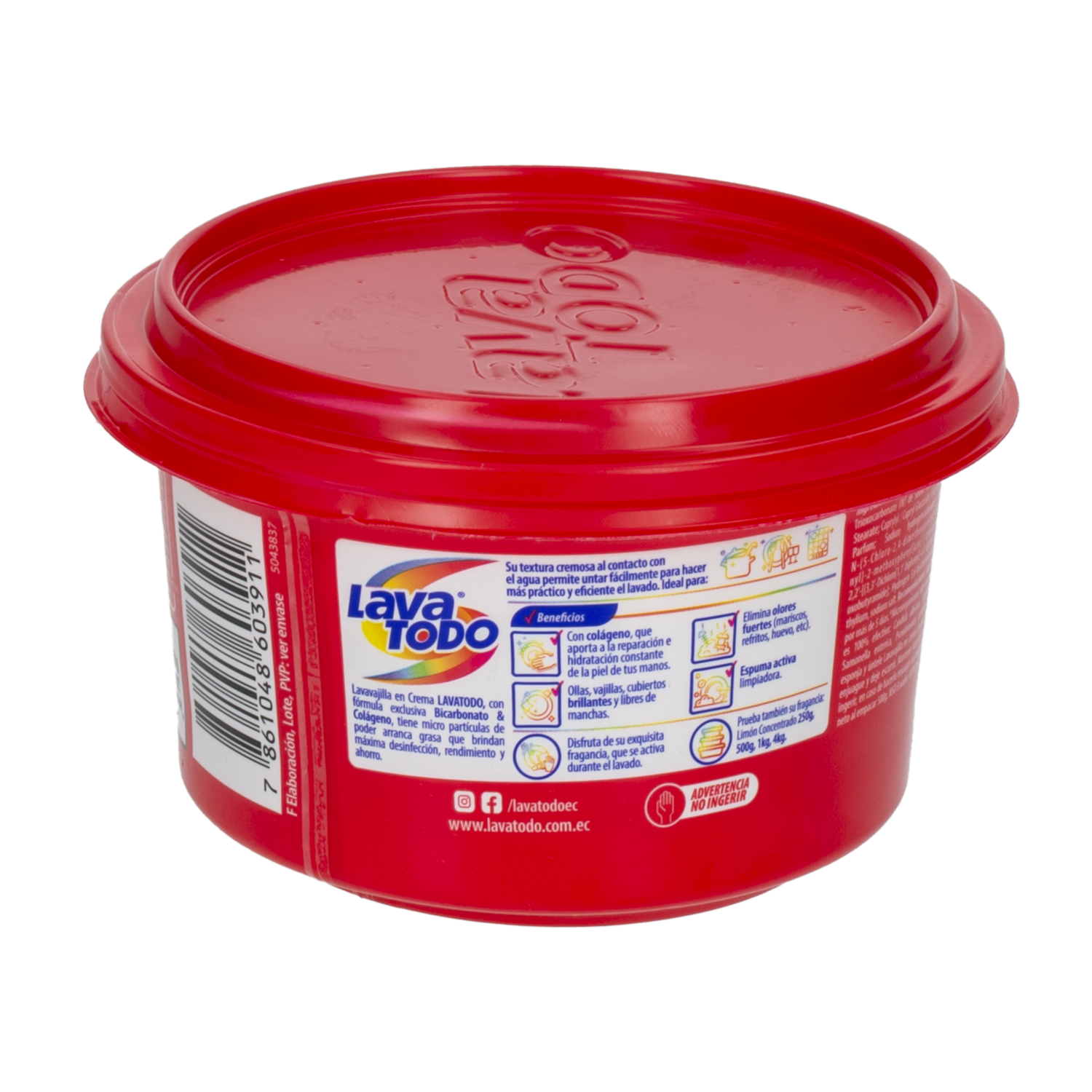 Lavavajilla En Crema Sandia Brillex LAVATODO 500 G
