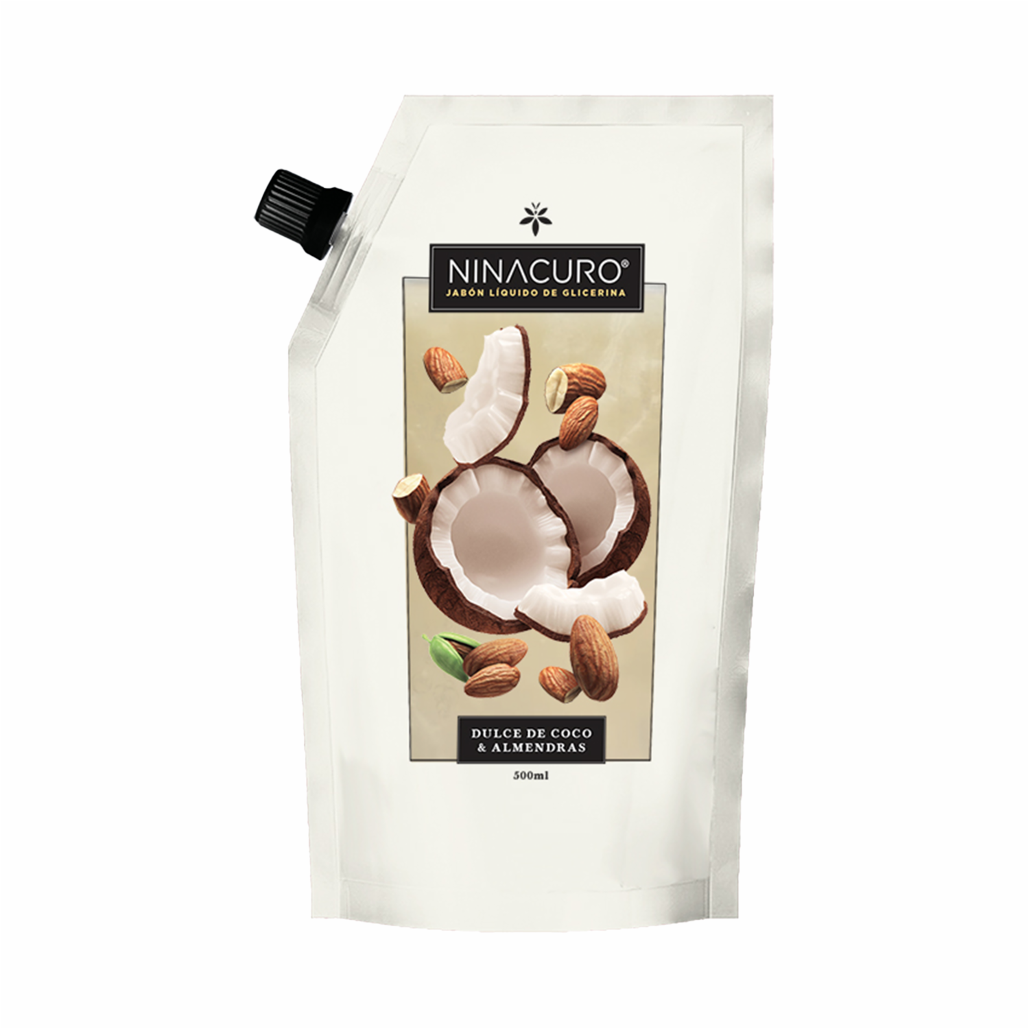 Jabón Líquido Dulce De Coco Y Almendras NINACURO 500 Ml