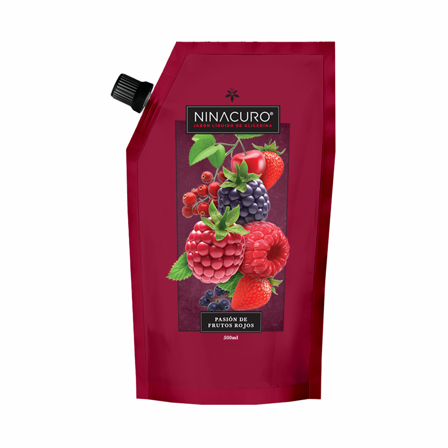 Jabón Líquido Pasión De Frutos Rojos NINACURO 500 Ml