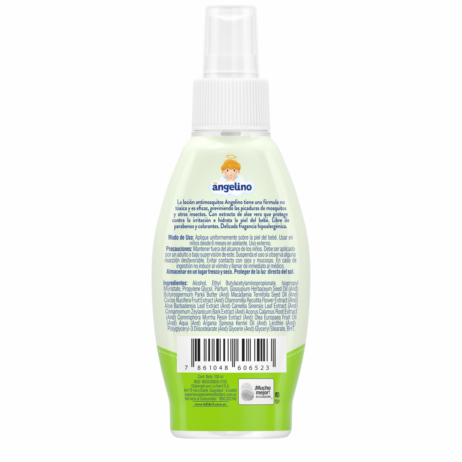 Repelente Infantil Antimosquitos ANGELINO 120 Ml