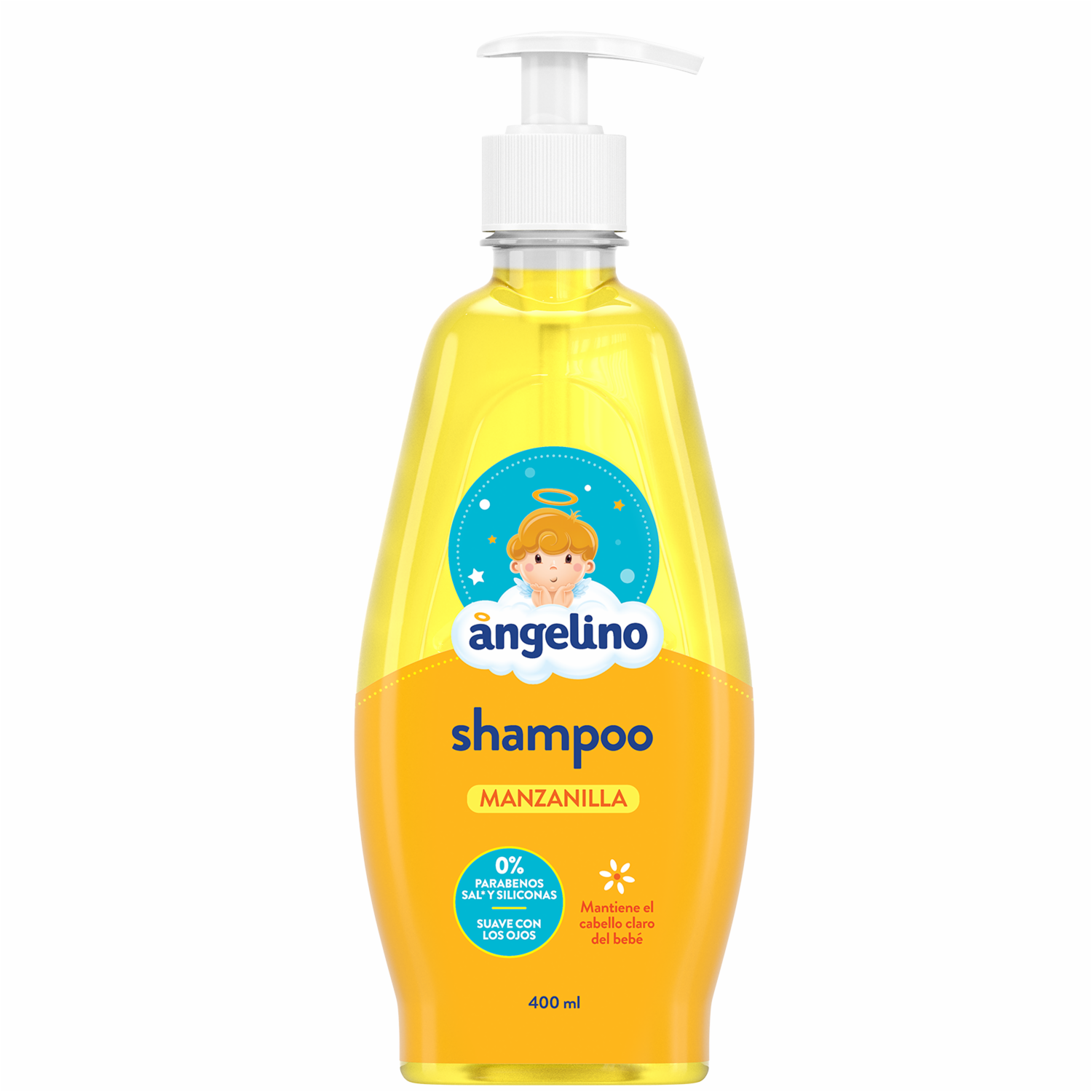 Shampoo De Cabello Infantil De Manzanilla ANGELINO 400 Ml