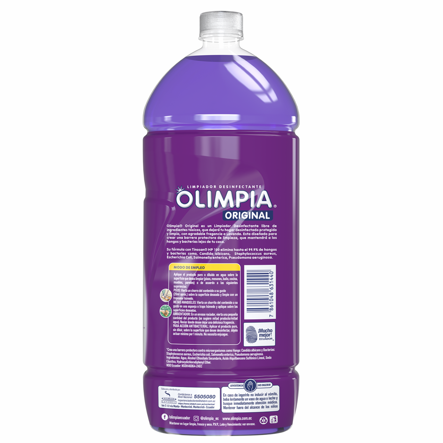 Limpiador Desinfectante Lavanda OLIMPIA 1800 Ml