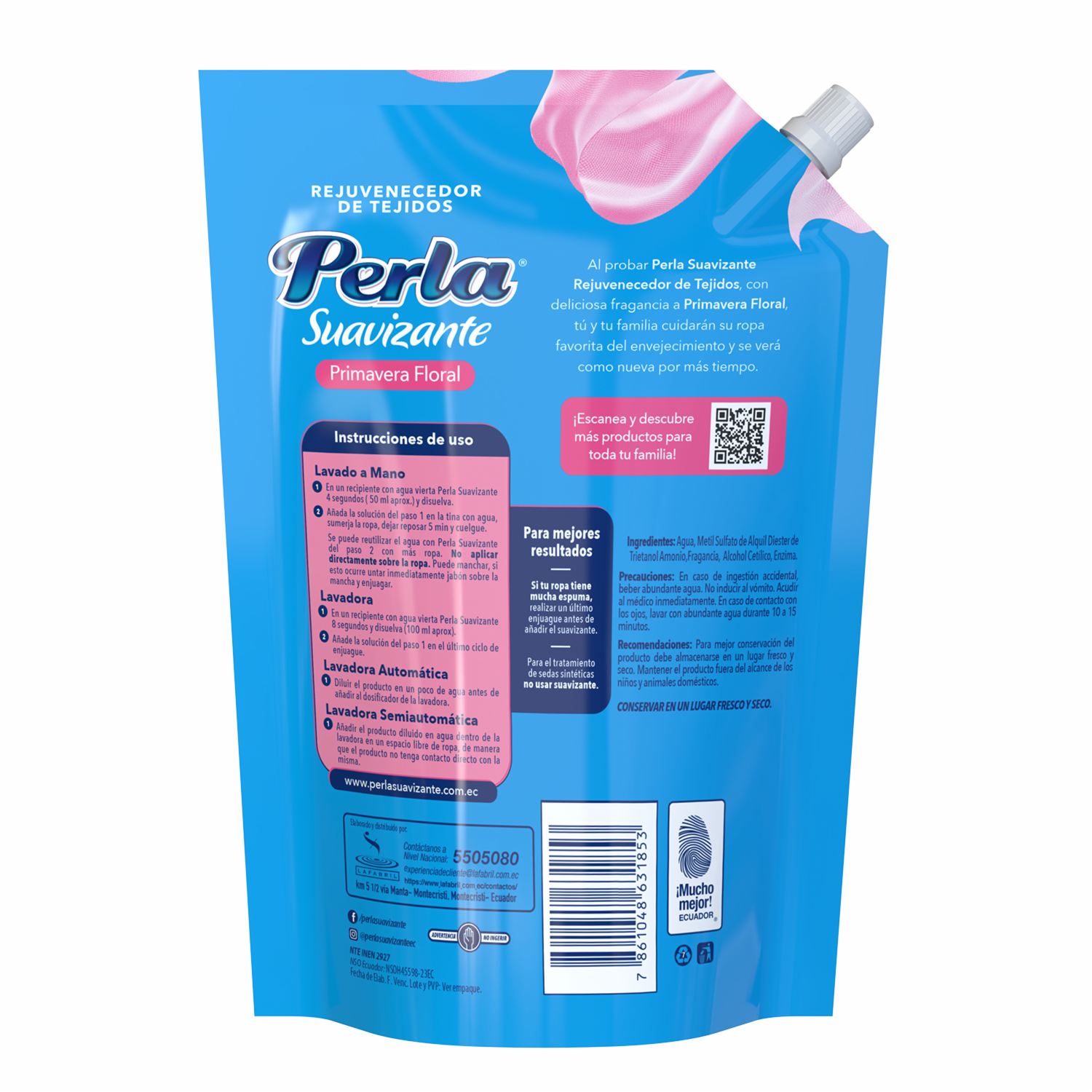 Suavizante De Ropa Serenidad Doy Pack PERLA 1300 Ml