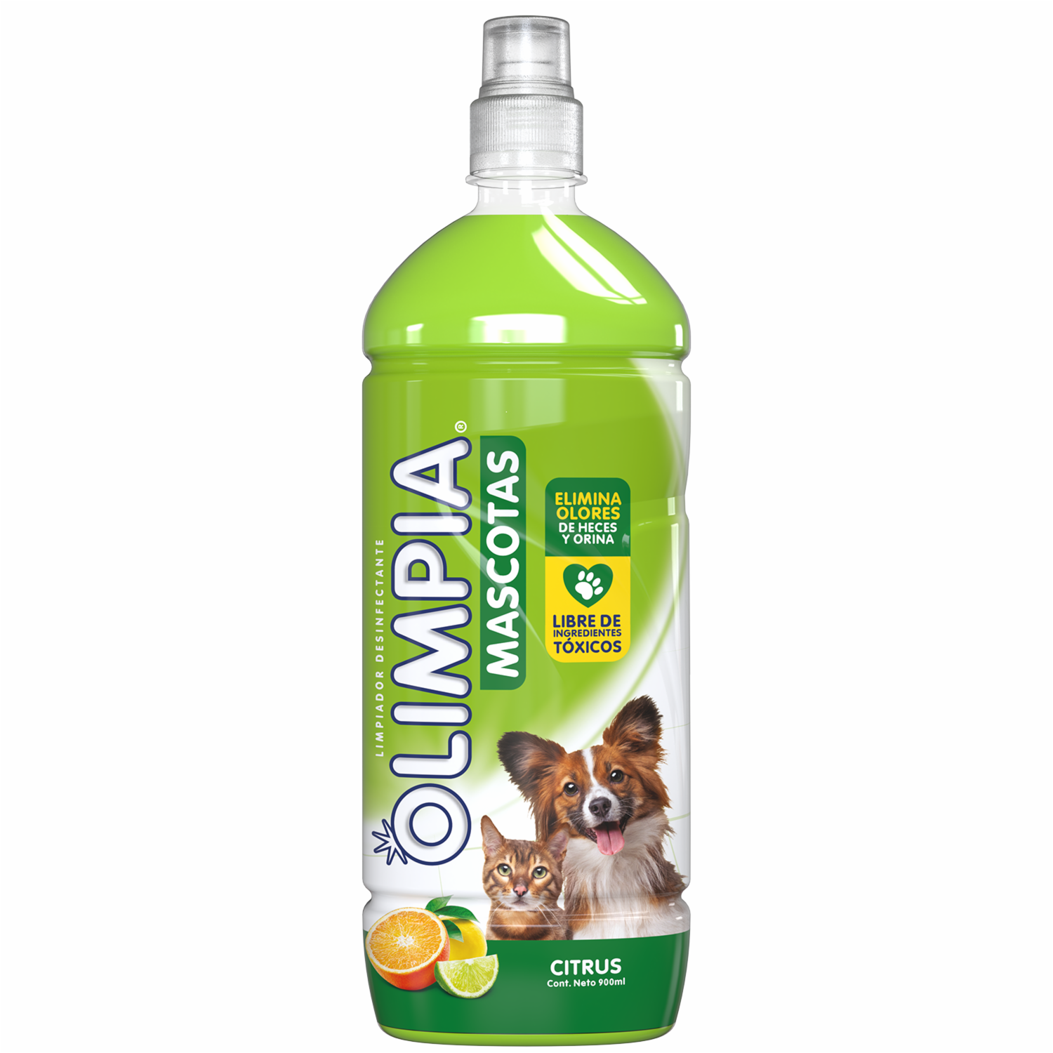 Limpiador Desinfectante Citrus Mascotas OLIMPIA 900 Ml