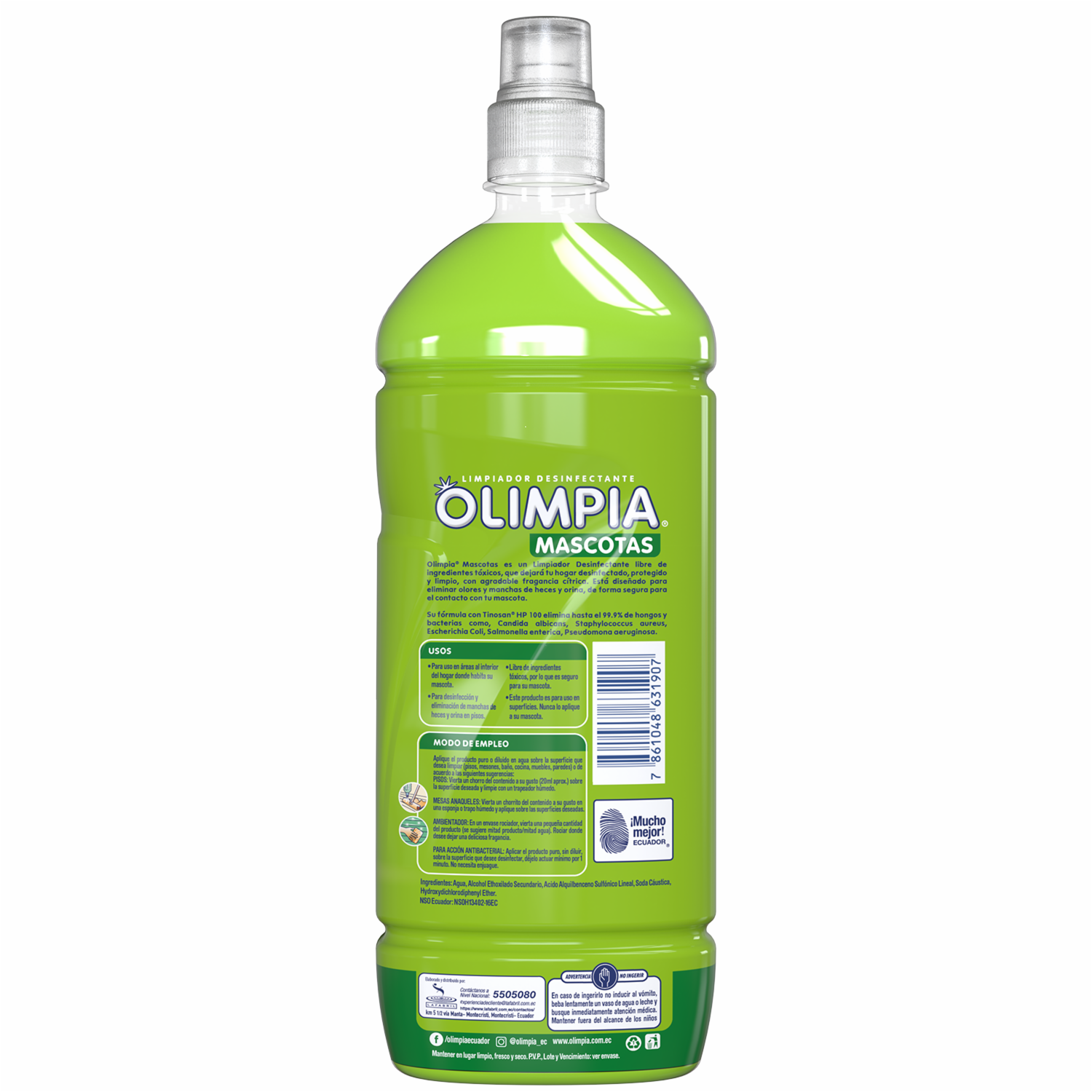 Limpiador Desinfectante Citrus Mascotas OLIMPIA 900 Ml