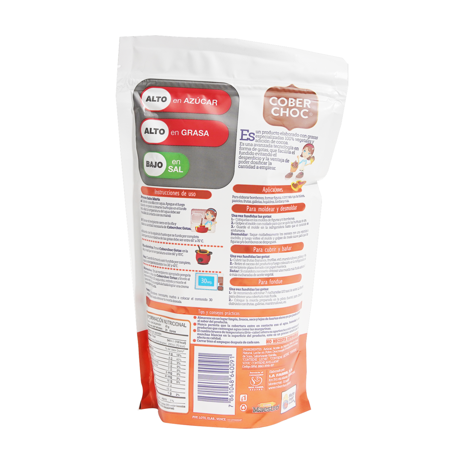 Chocolate Cobertura Gotas COBERCHOC 500 G
