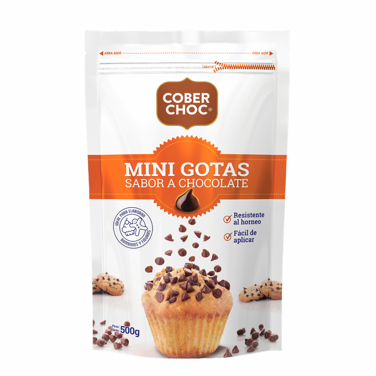 Gotitas De Chocolate Cobertura Para Repostería COBERCHOC 500 G