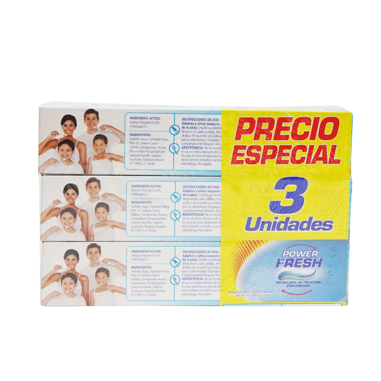 Pasta Dental Menta POLAR 3X75 Ml