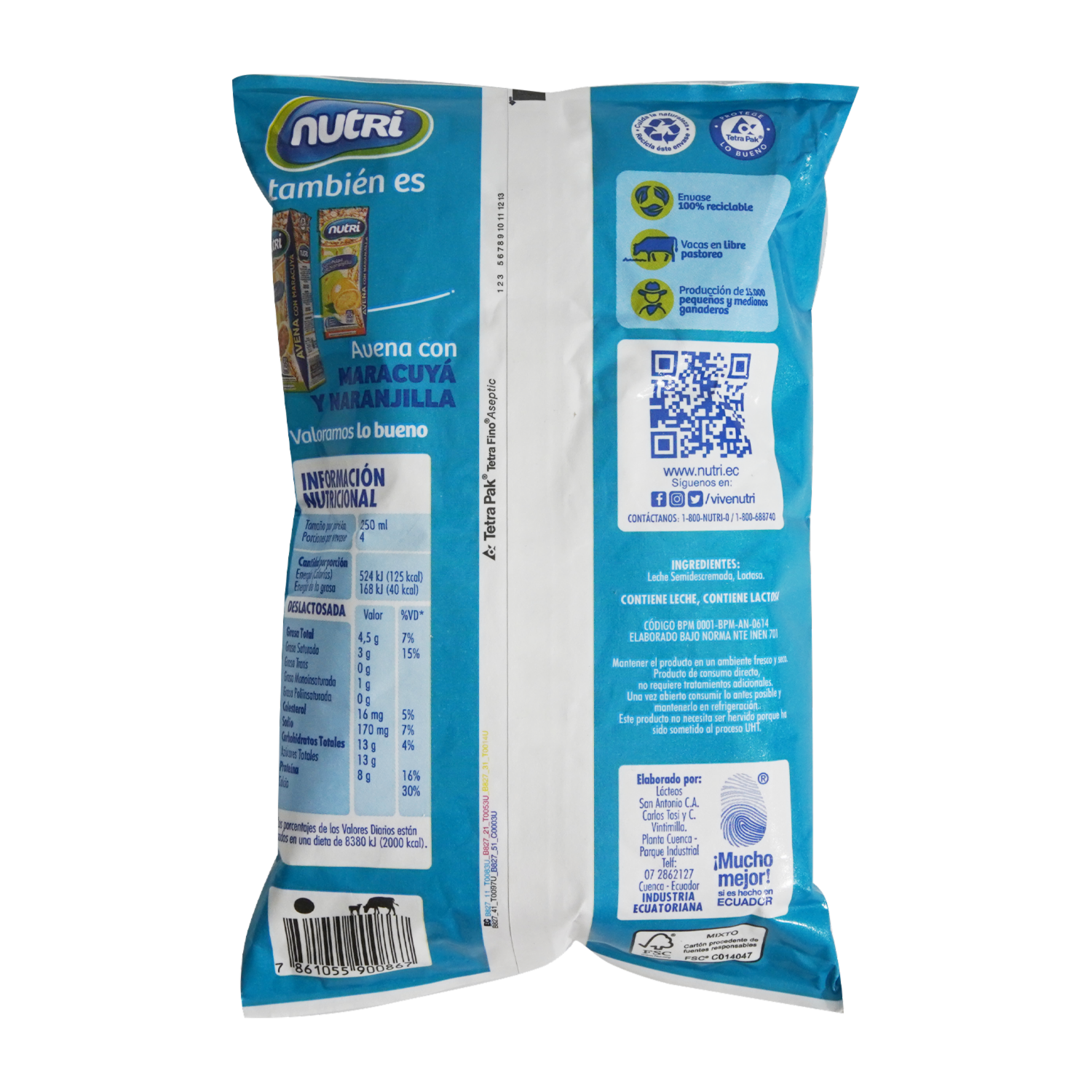 Leche Deslactosada Tetrafino NUTRI Tetra Fino