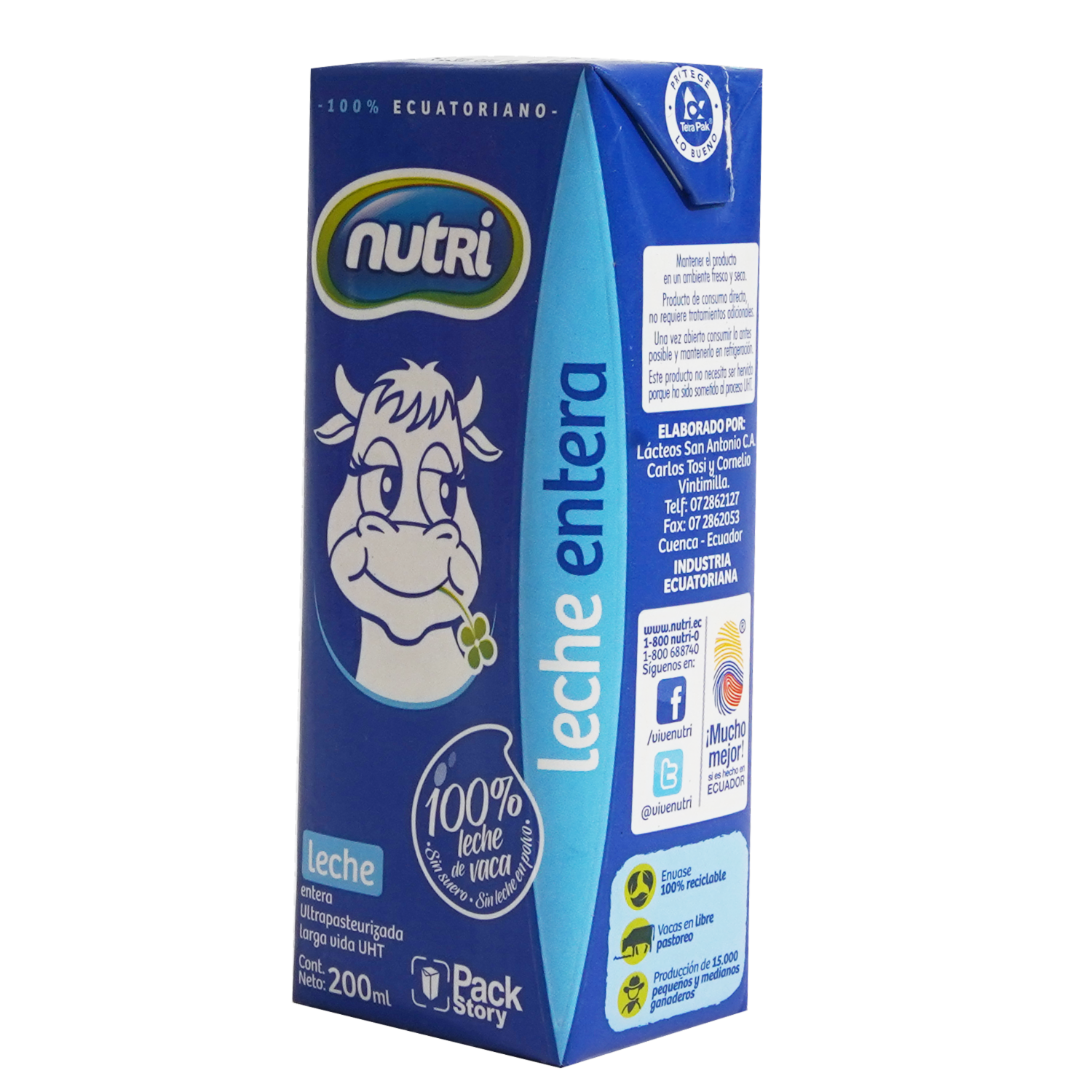 Leche Entera Larga Vida NUTRI 200 Ml