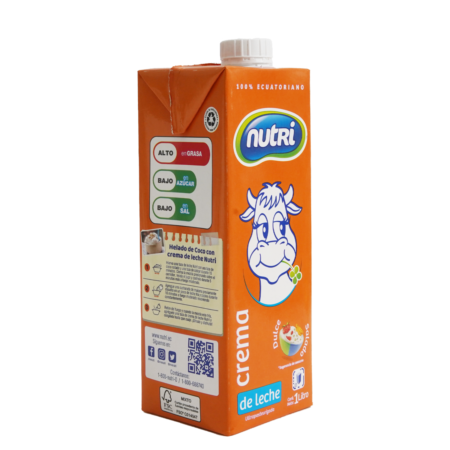 Crema De Leche NUTRI 1000 Ml