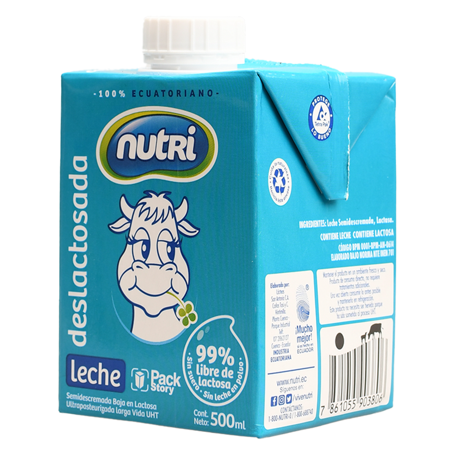 Leche Descremada Baja En Lactosa NUTRI Tetrapak