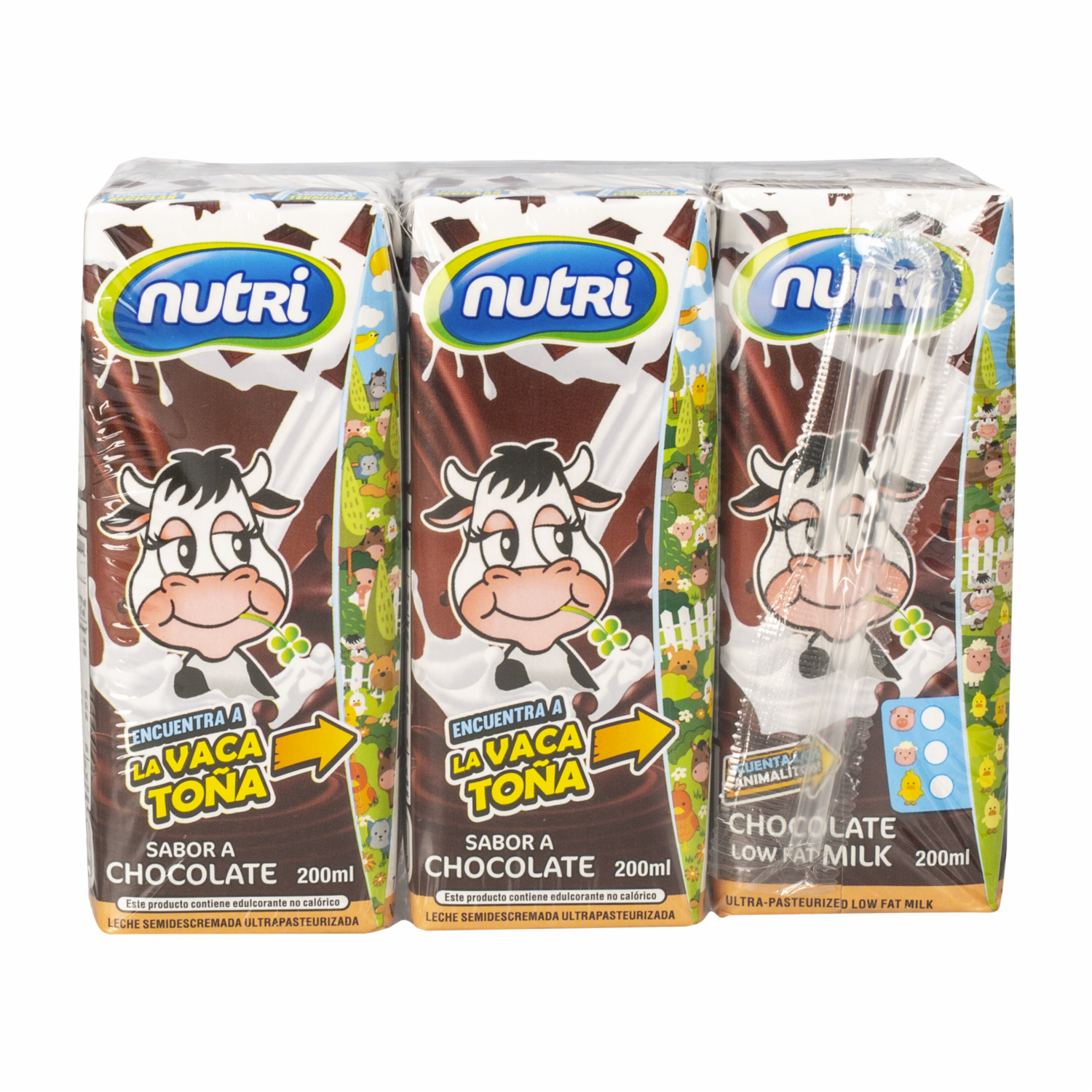 Leche Saborizada Chocolate 6Pack NUTRI 6 X 200 ml