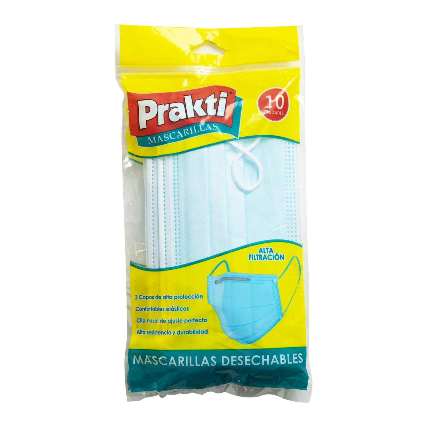 Mascarilla Tapaboca PRAKTI X 10 Uds