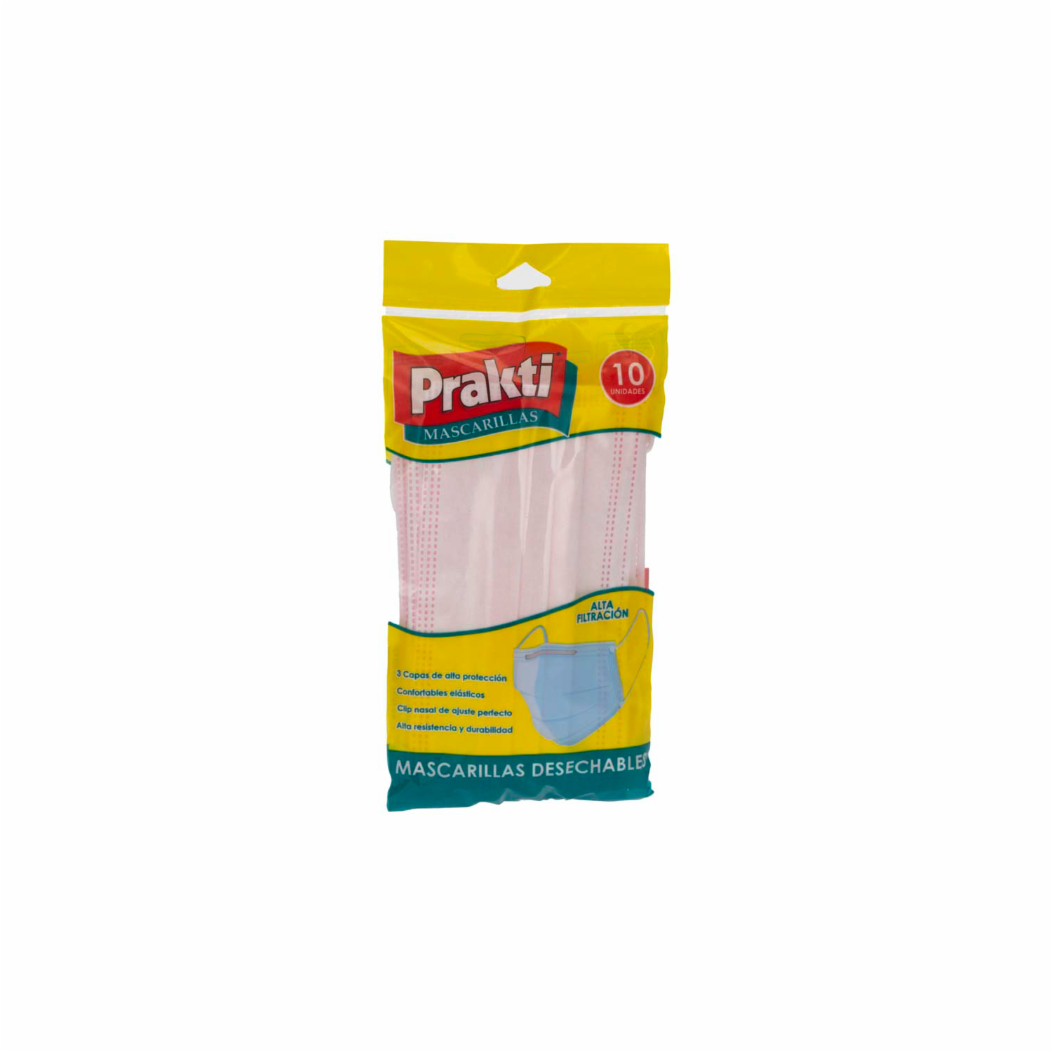 Mascarilla Rosa PRAKTI X 10 Uds
