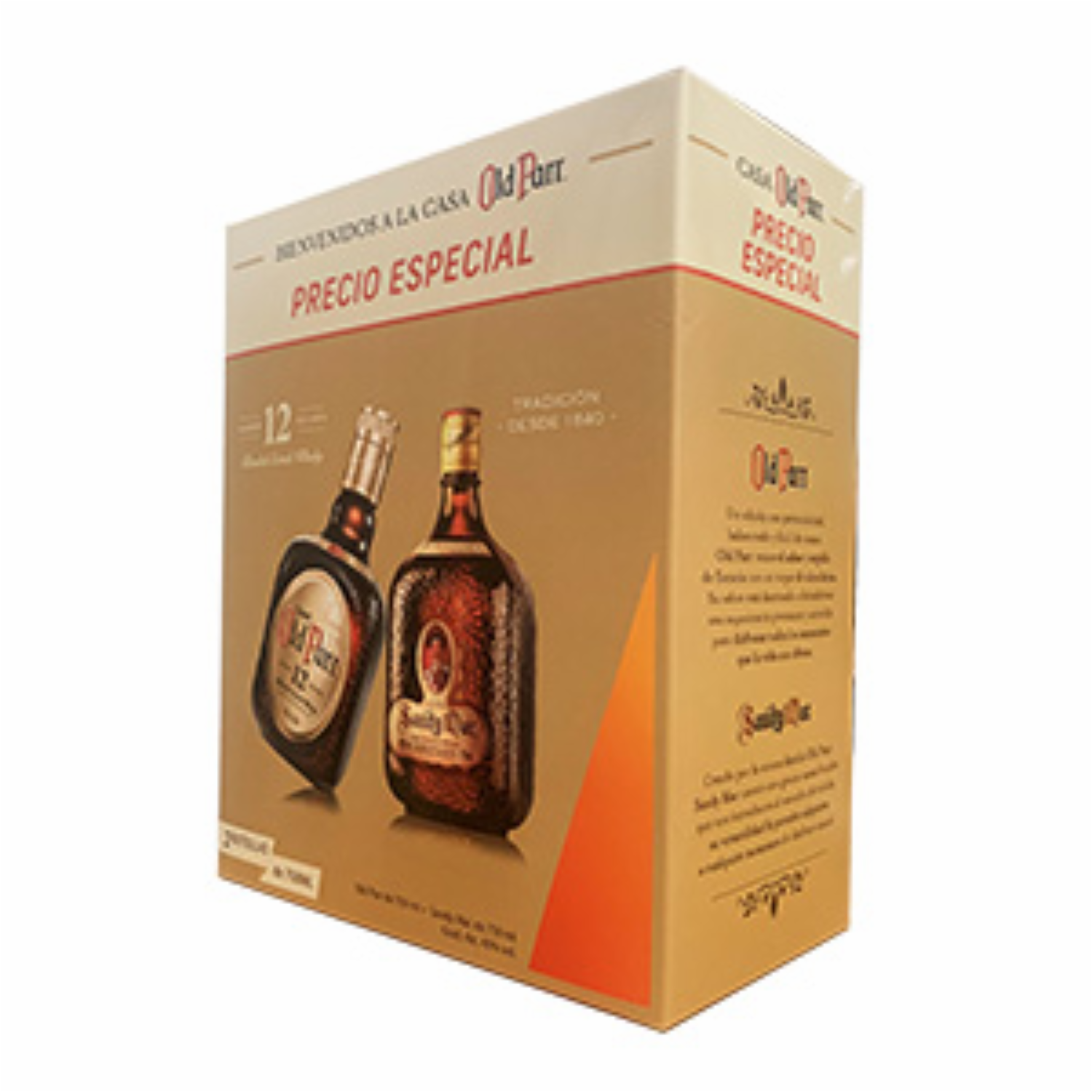 Whisky Reposado + Sandy Mac OLD PARR Pack 2 X 750 Ml