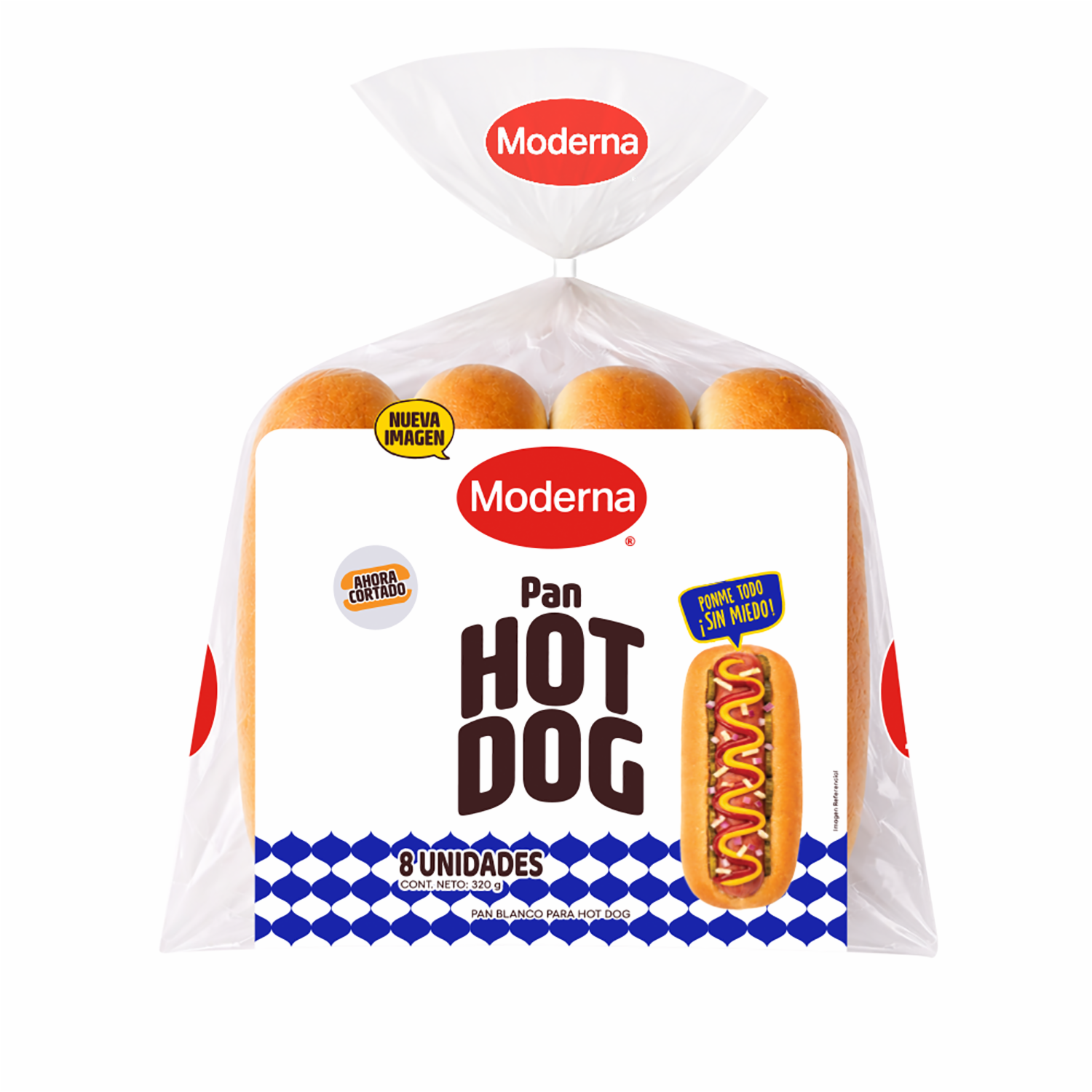 Pan Hot Dog Fiesta MODERNA 270 G