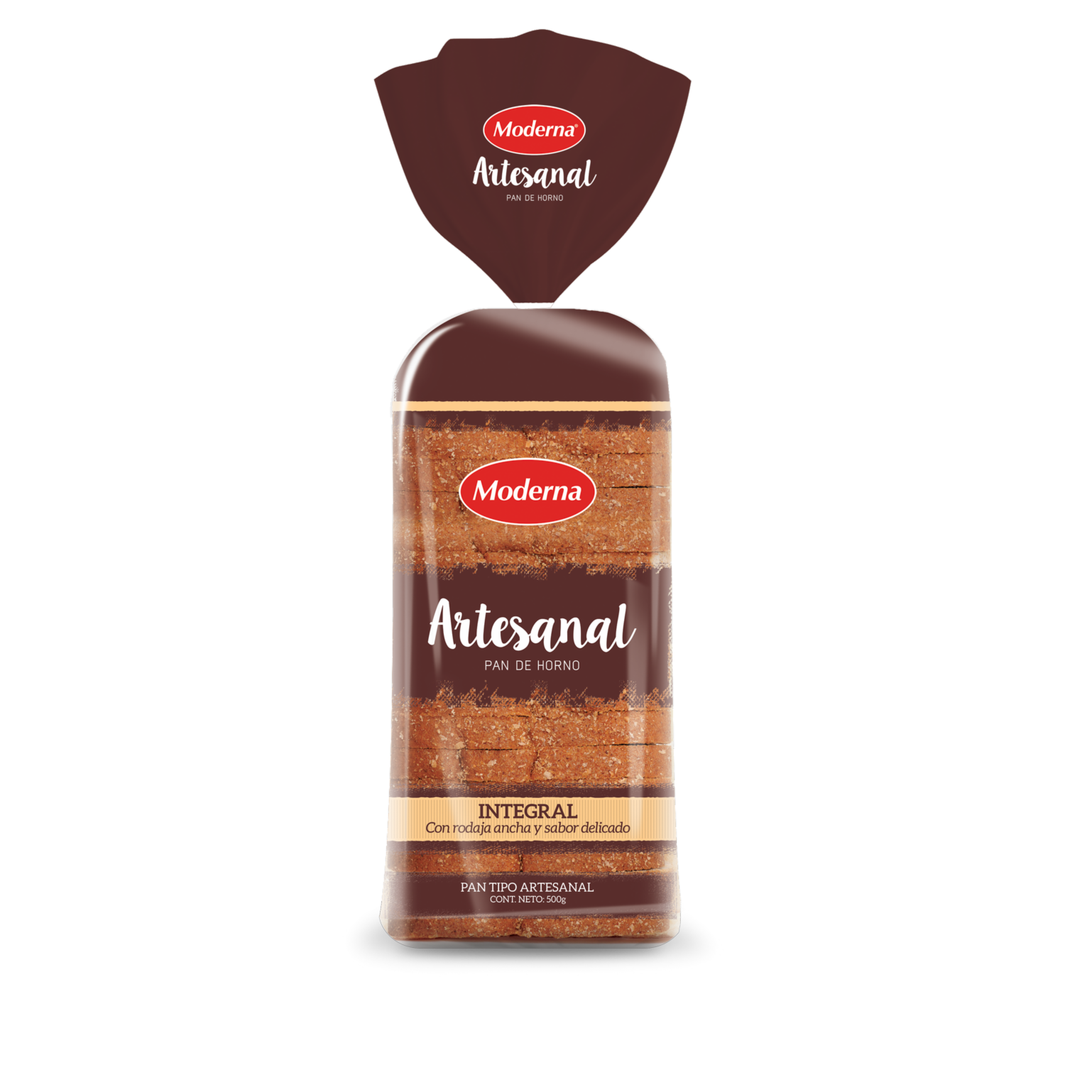 Pan Artesanal Integral MODERNA 500 G