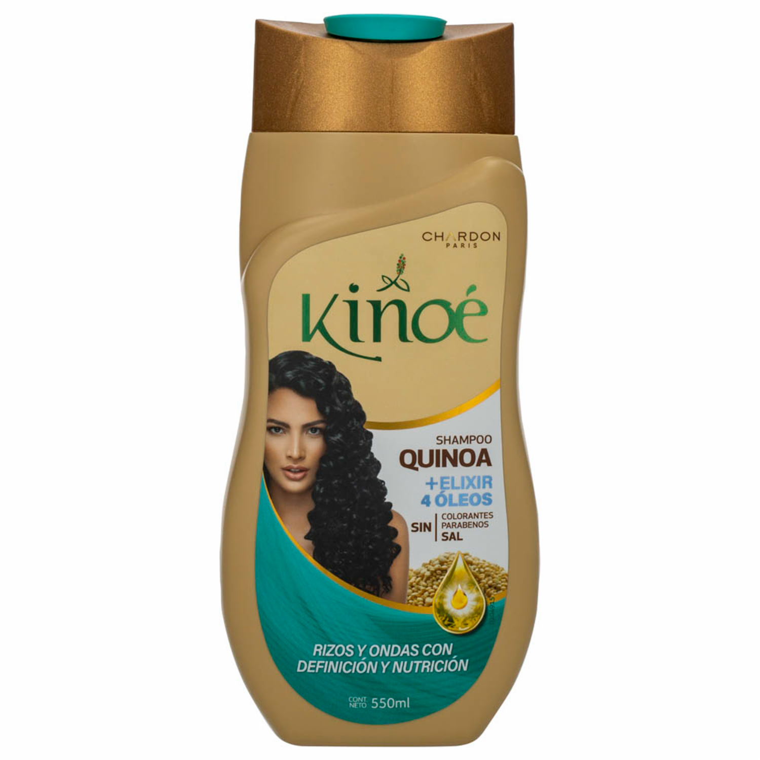 Shampoo De Cabello De Quinoa Elixir 4 Oleos KINOÉ 550 ML