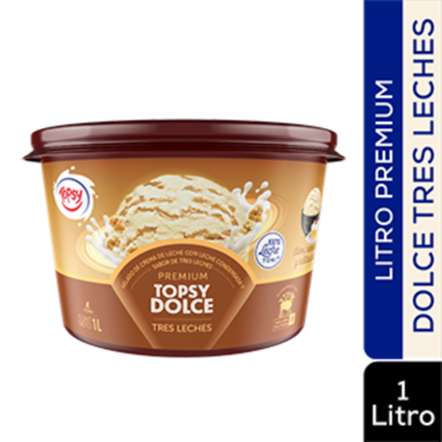 Helado Tres Leches TOPSY 1000 Ml