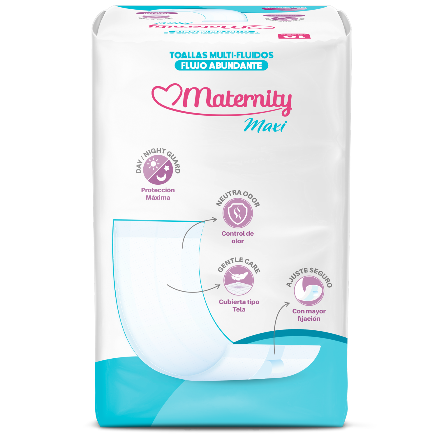 Toalla Multifluido Maxi MATERNITY X 10 Uds