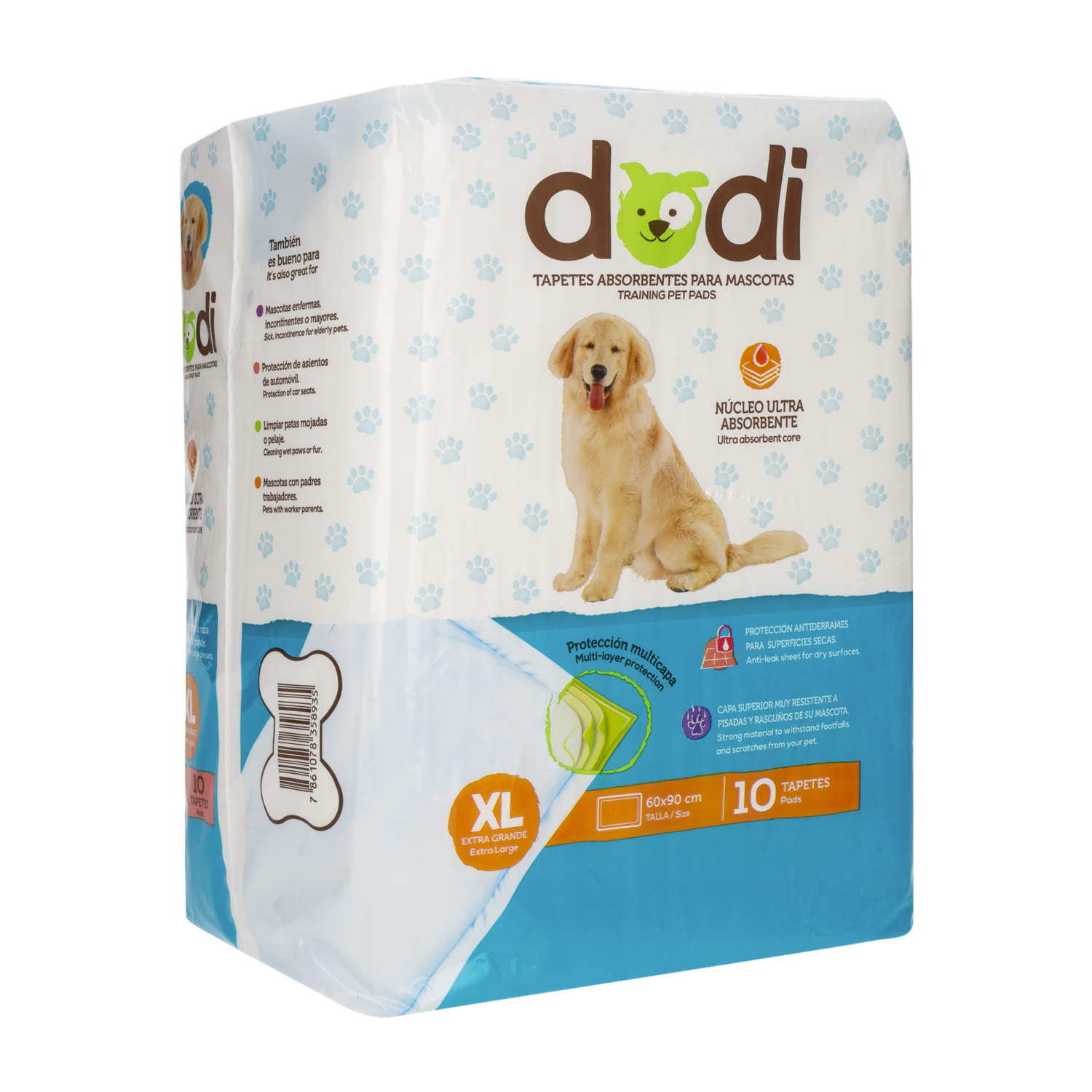 Tapete De Entrenamiento Para Mascotas Tamaño Extra Grande DODI 1 X 10 Uds