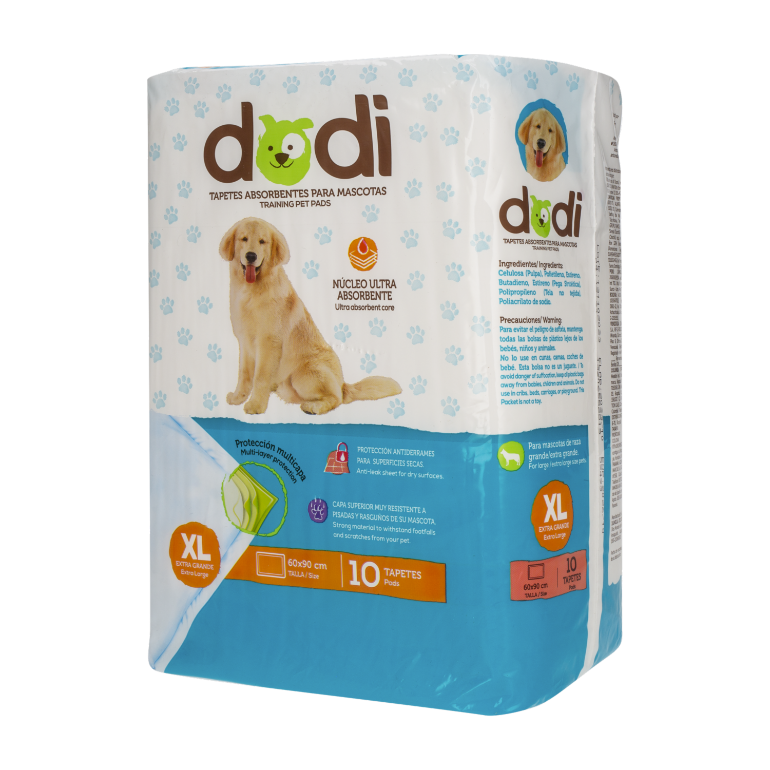 Tapete De Entrenamiento Para Mascotas Tamaño Extra Grande DODI 1 X 10 Uds