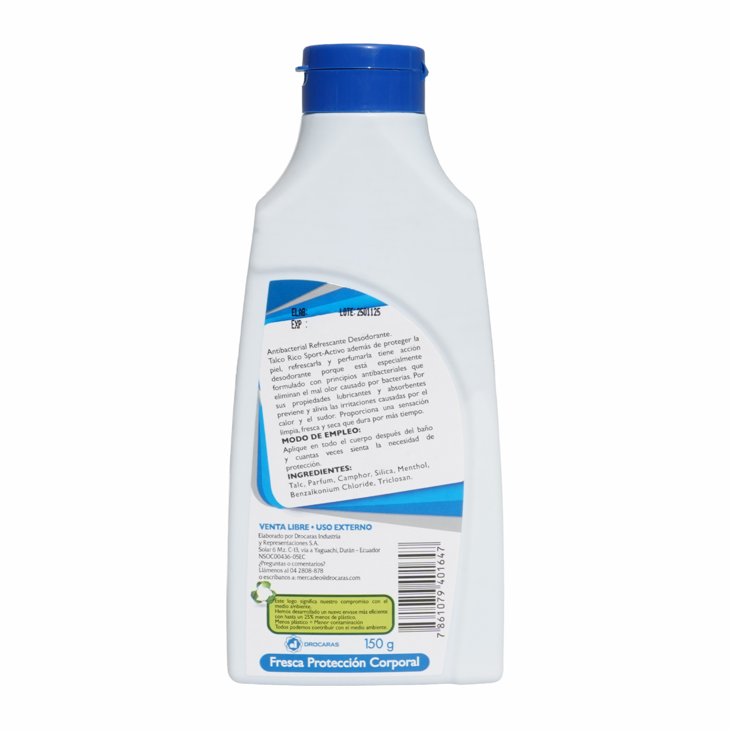 Talco Corporal Activo Sport RICO 150 G