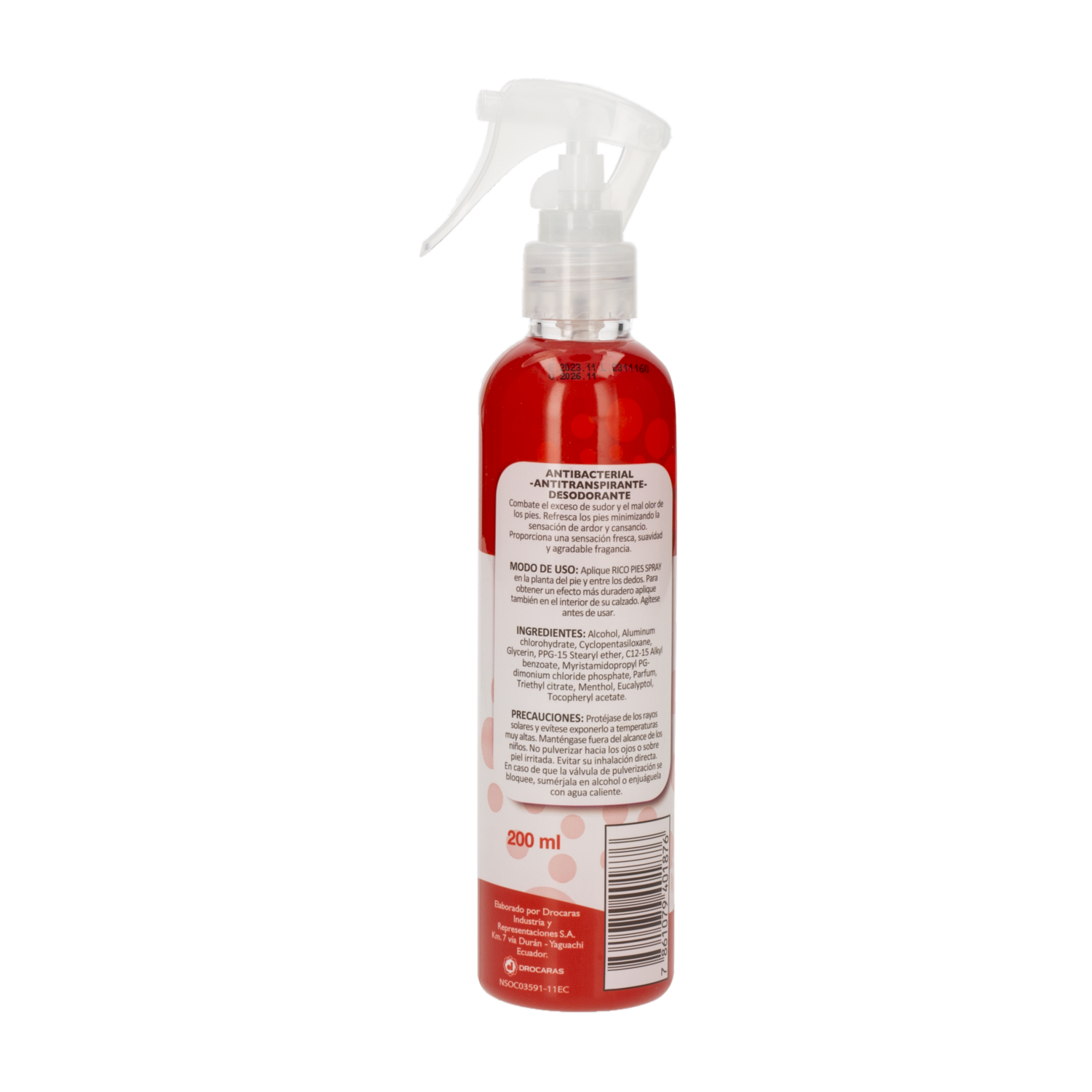 Desodorante Para Pies En Spray Fresh Wave RICO 200 Ml