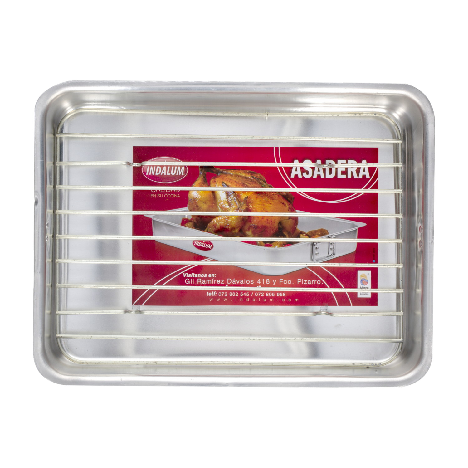 Bandeja Para Hornear Con Parrilla INDALUM 30 CM X 40 CM