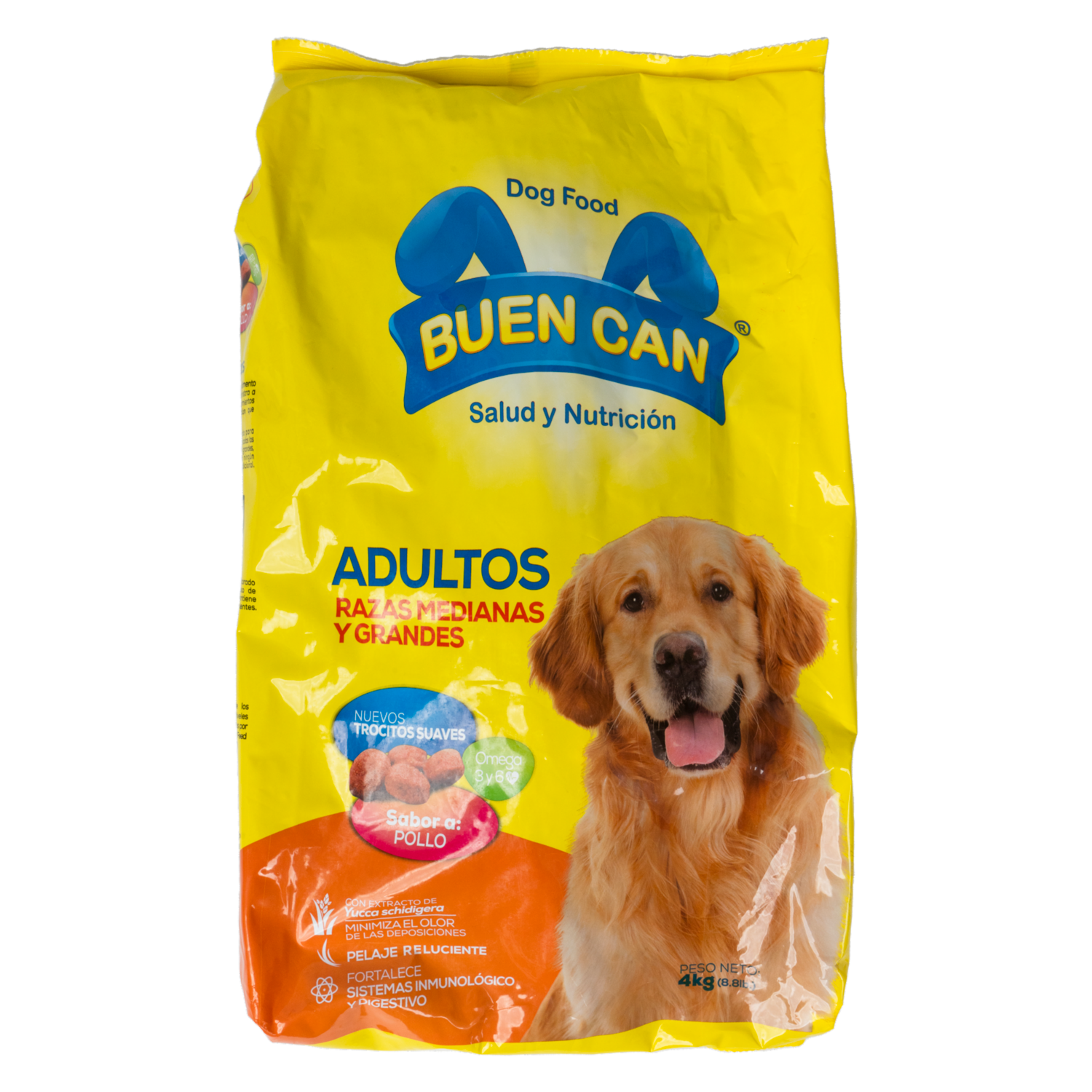 Alimento Para Perros Adulto Raza Mediana Grande Pollo BUEN CAN 4 Kg