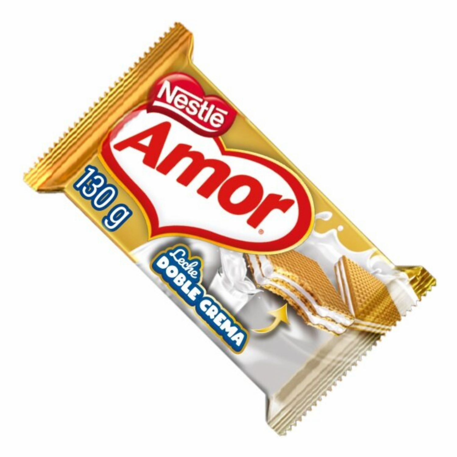 Galletas Dulces Waffer Con Doble Crema De Leche AMOR 130 G