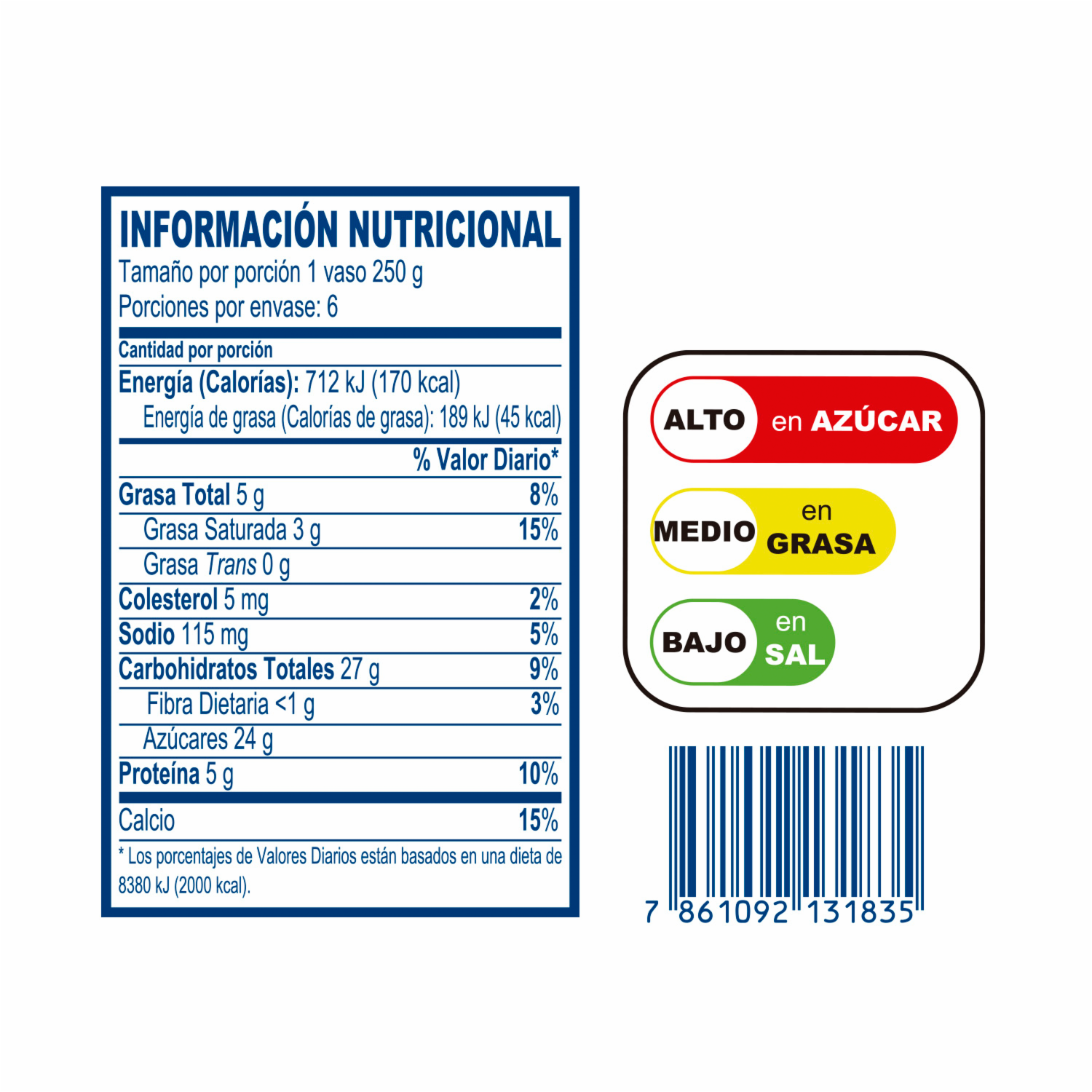 Bebida De Avena Original  ALPINA 6 X 250 Ml
