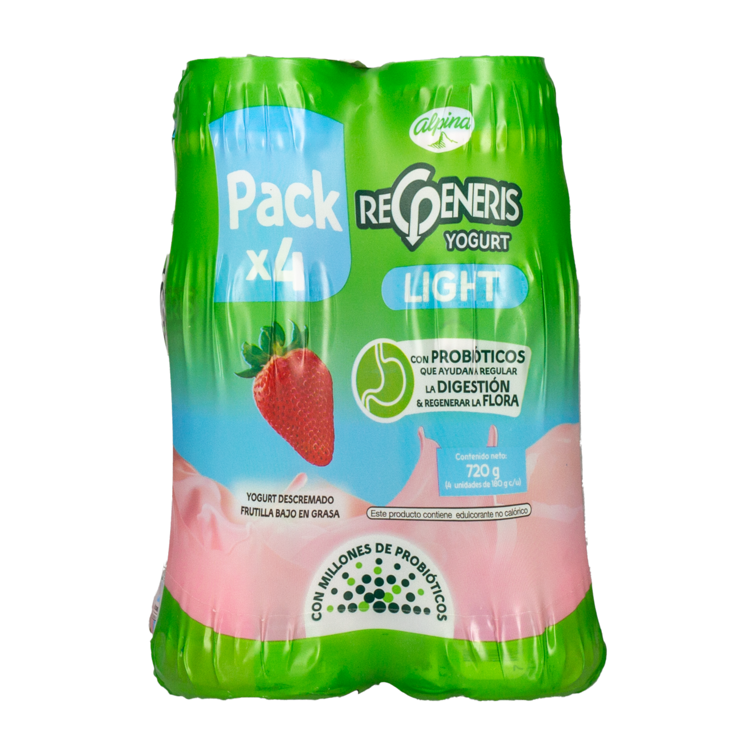 Yogurt Light Botella REGENERIS Pack X 4 180 G