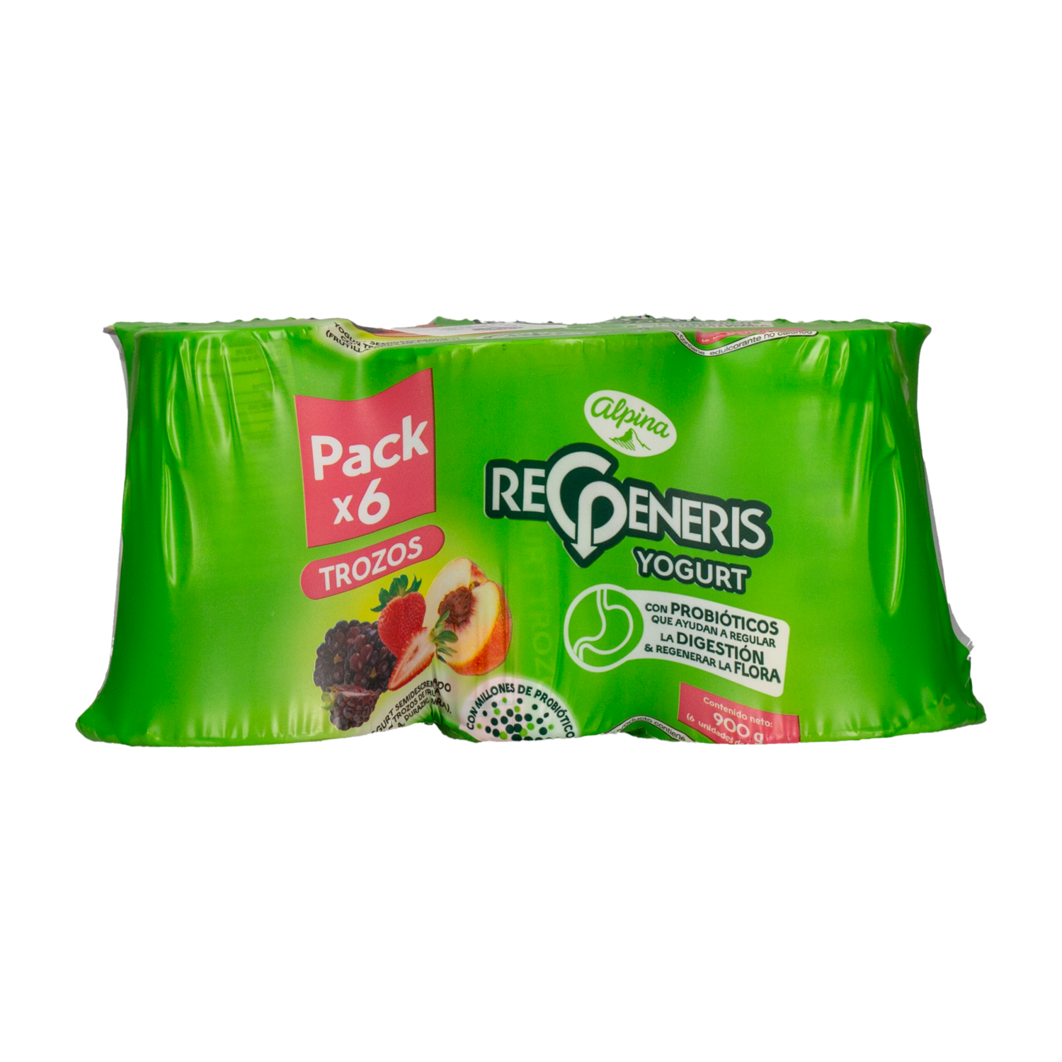 Yogurt Trozos Regular Vaso REGENERIS Pack X 6 150 G