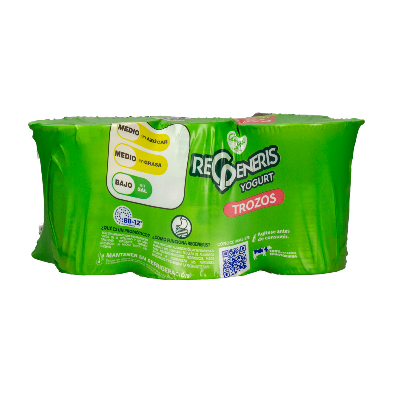 Yogurt Trozos Regular Vaso REGENERIS Pack X 6 150 G