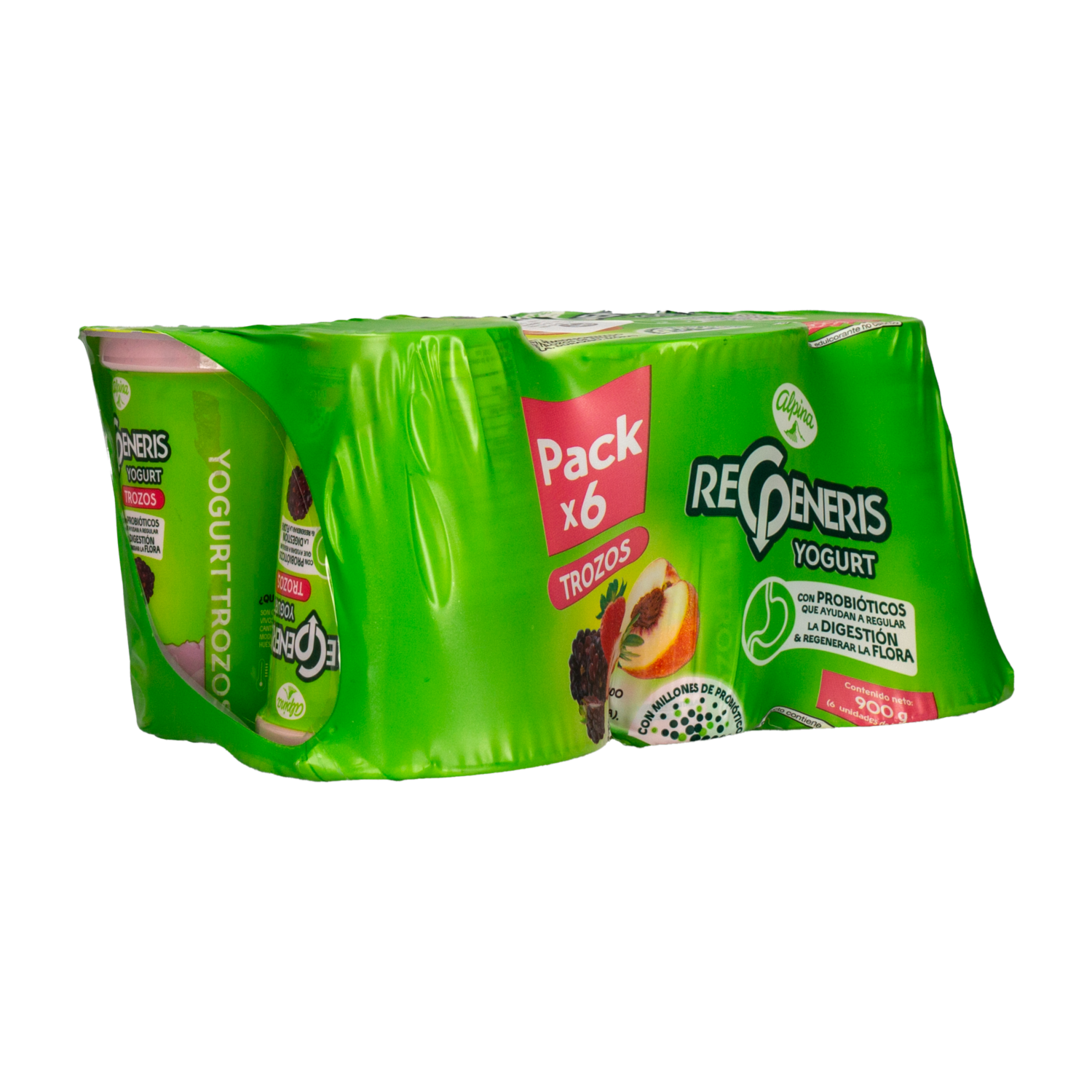 Yogurt Trozos Regular Vaso REGENERIS Pack X 6 150 G