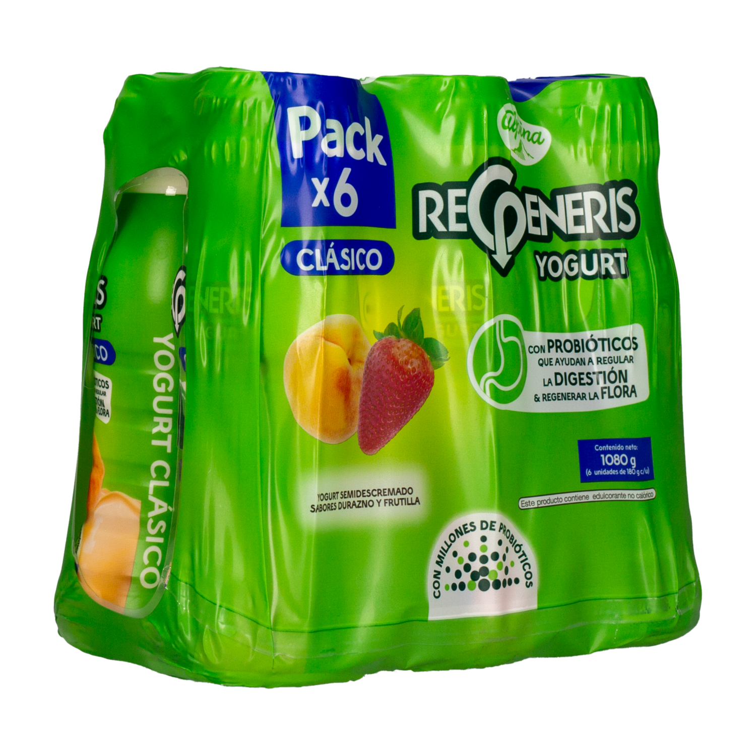 Yogurt Bebible Botella Multisabor REGENERIS Pack X 6 180 G
