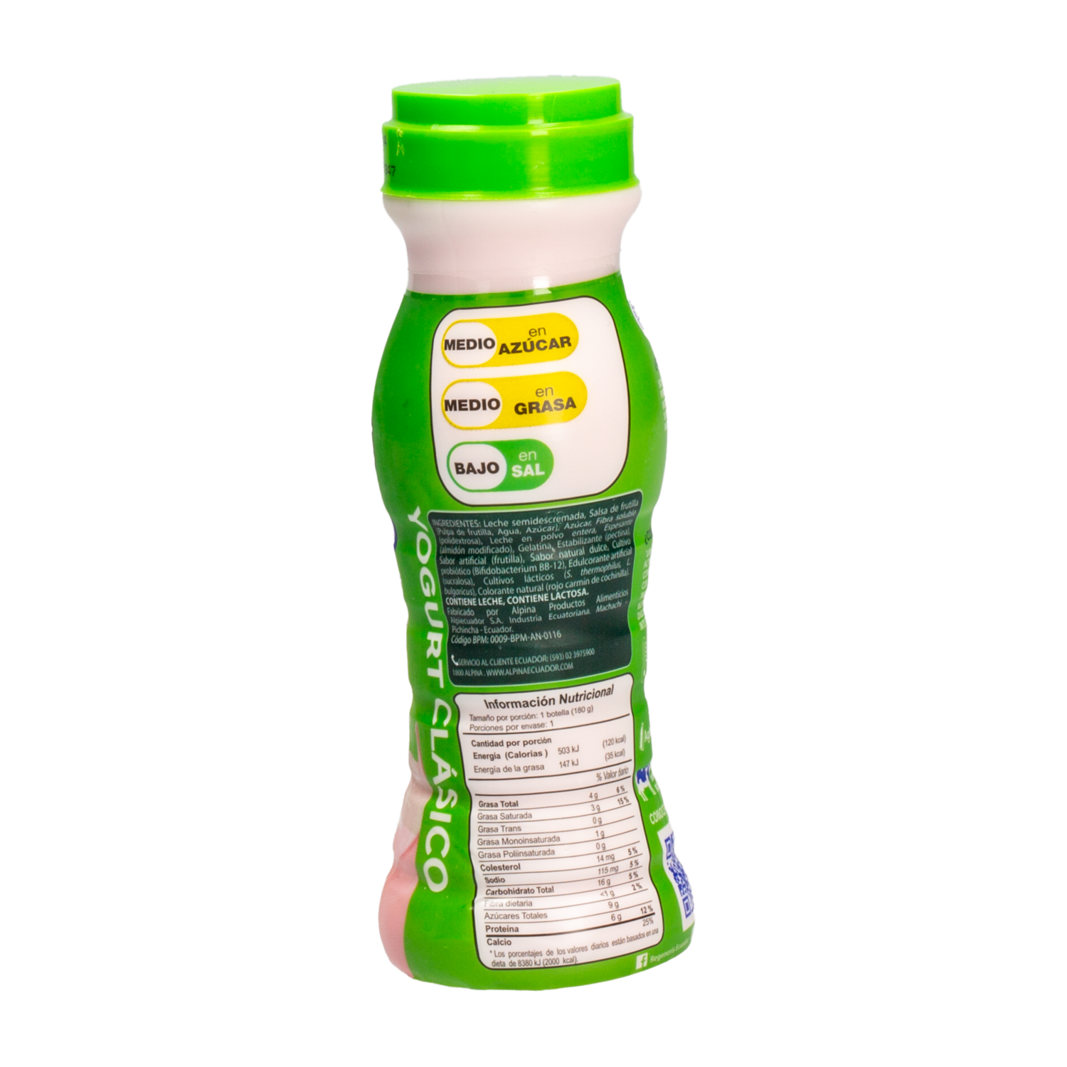 Yogurt Bebible Frutilla REGENERIS 180 G