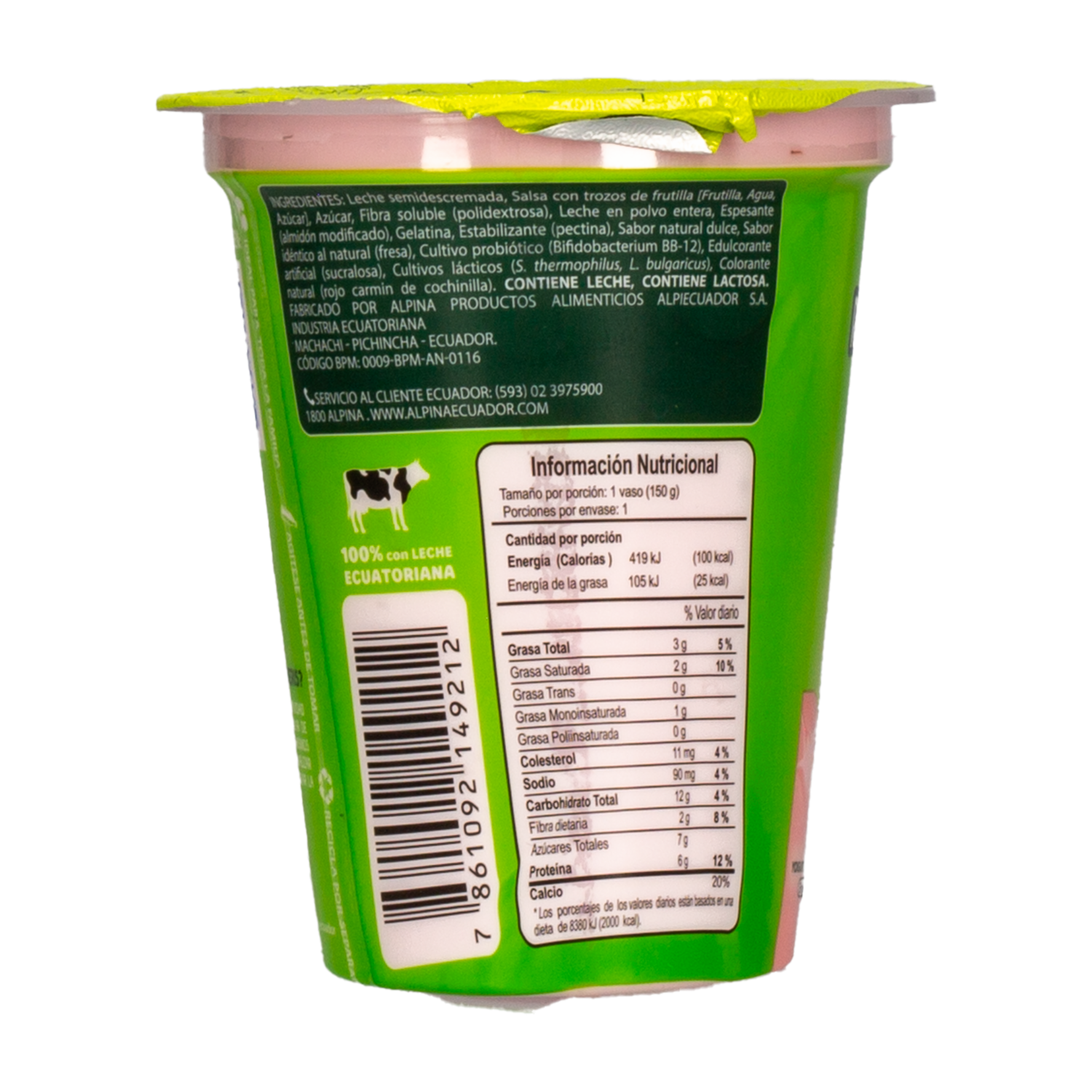 Yogurt Trozos Frutilla REGENERIS 150 G