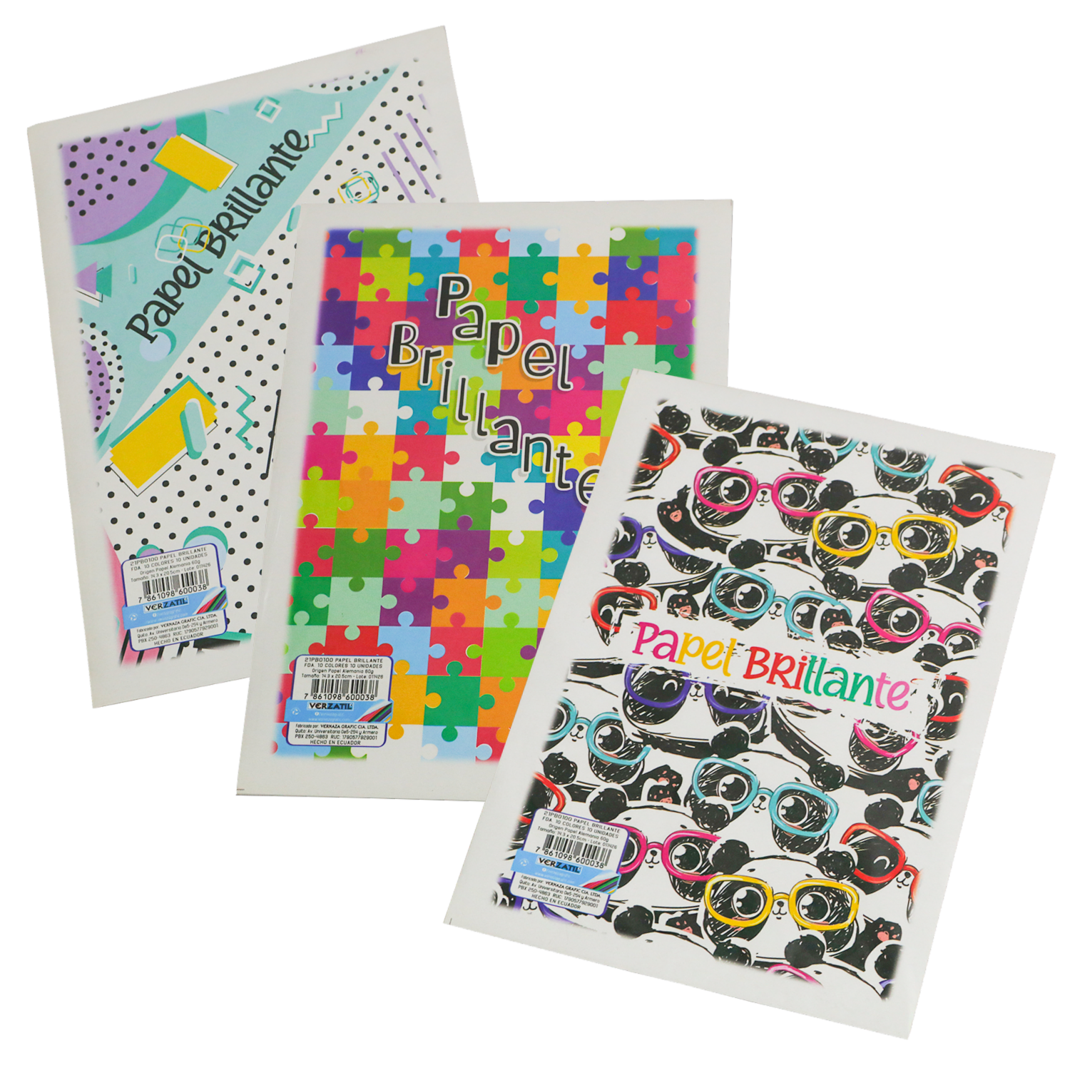 Papel Brillante Surtido VERZATIL X 10 Uds