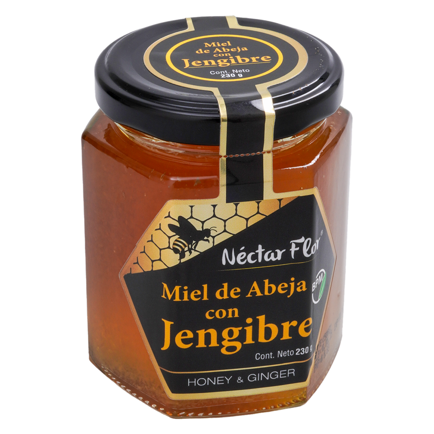 Miel De Abeja Con Jengibre NECTAR 230 G