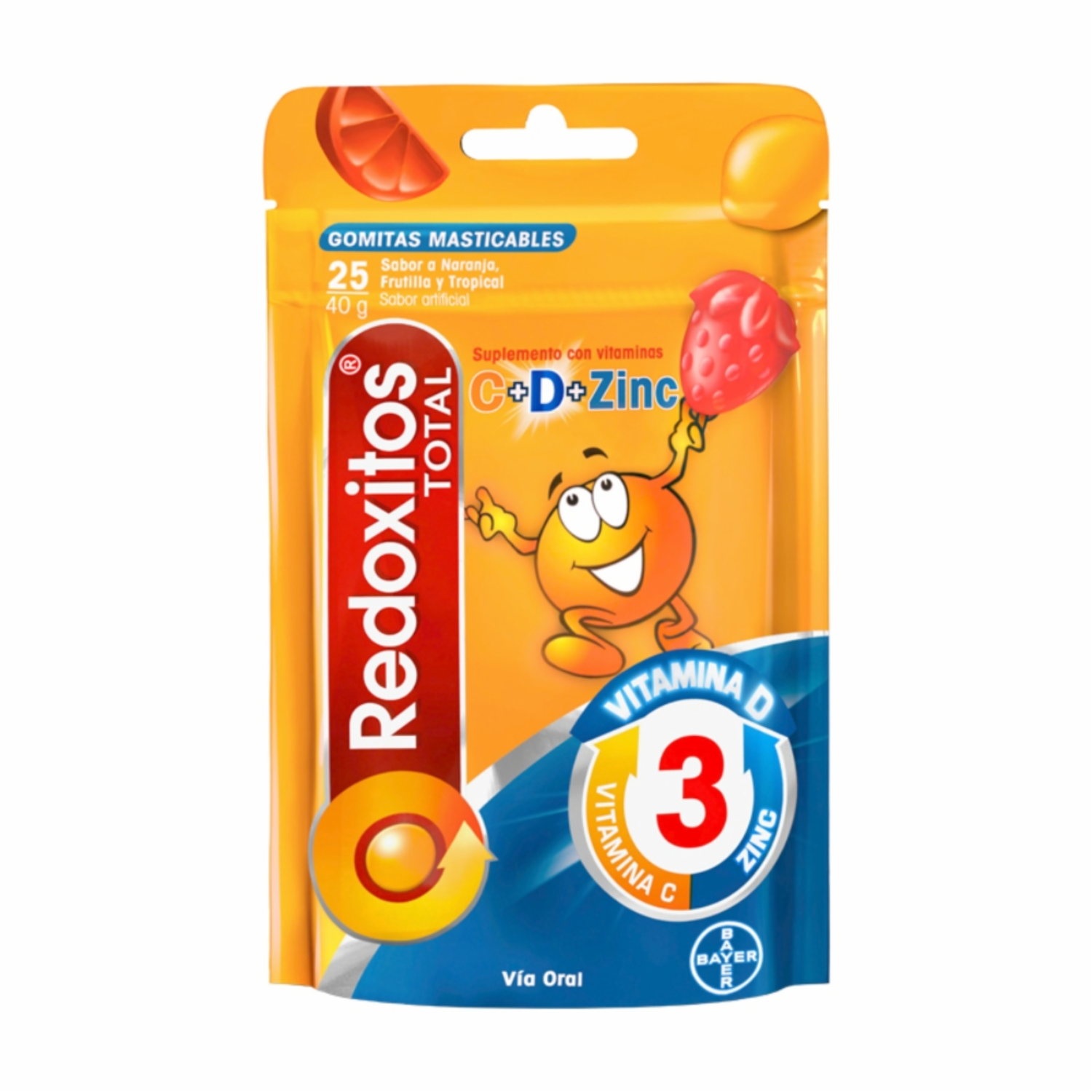Vitamina C Total + D Y Zinc REDOXON 40 G